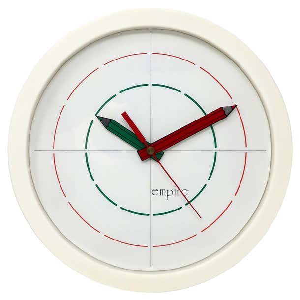 Postmodern Wall Clock by Empire For Sale at 1stDibs | post modern wall ...