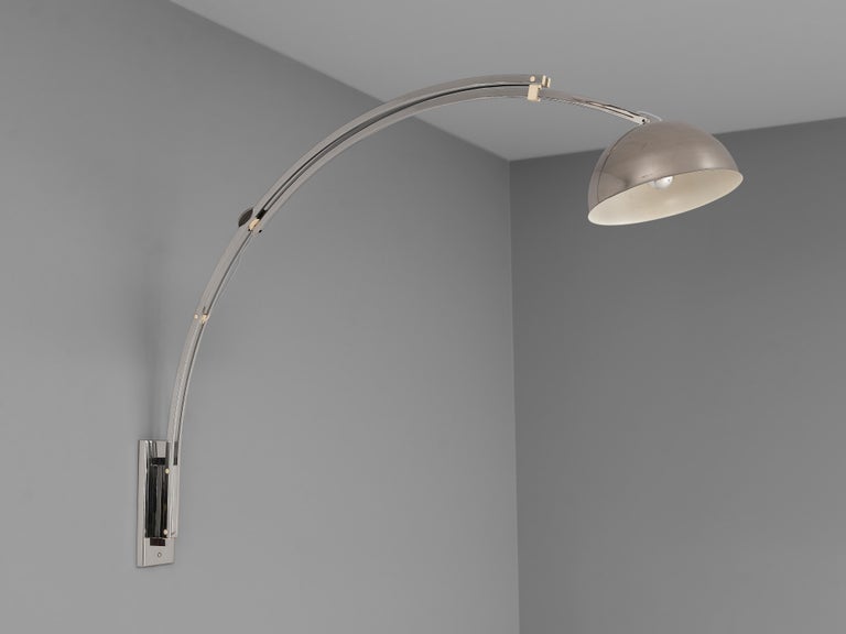 Postmodern Wall-Mounted Pendant Lamp in Metal For Sale 1