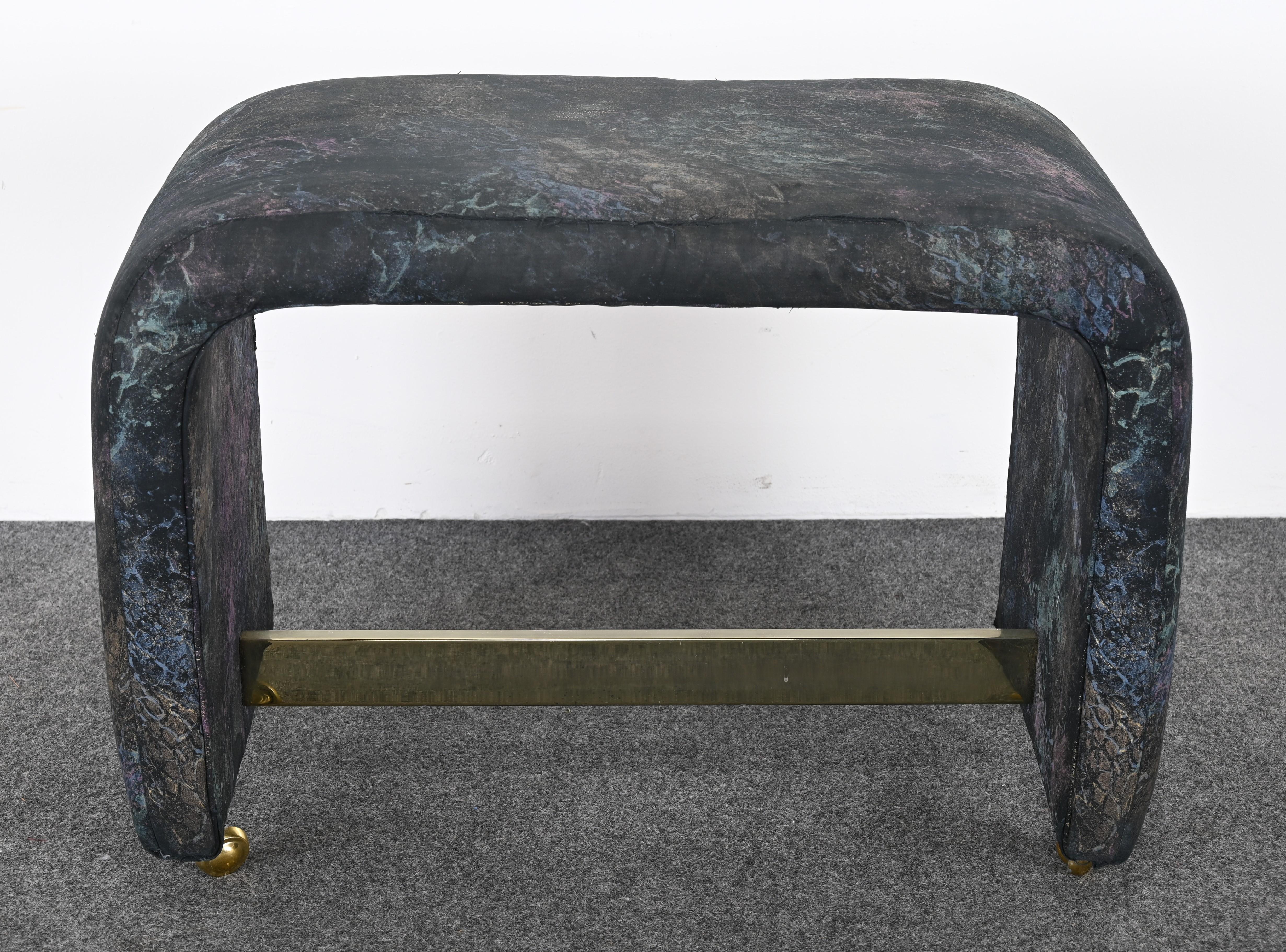 Postmodern Waterfall Bench by Milo Baughman for Thayer Coggin, 1980s For Sale 3