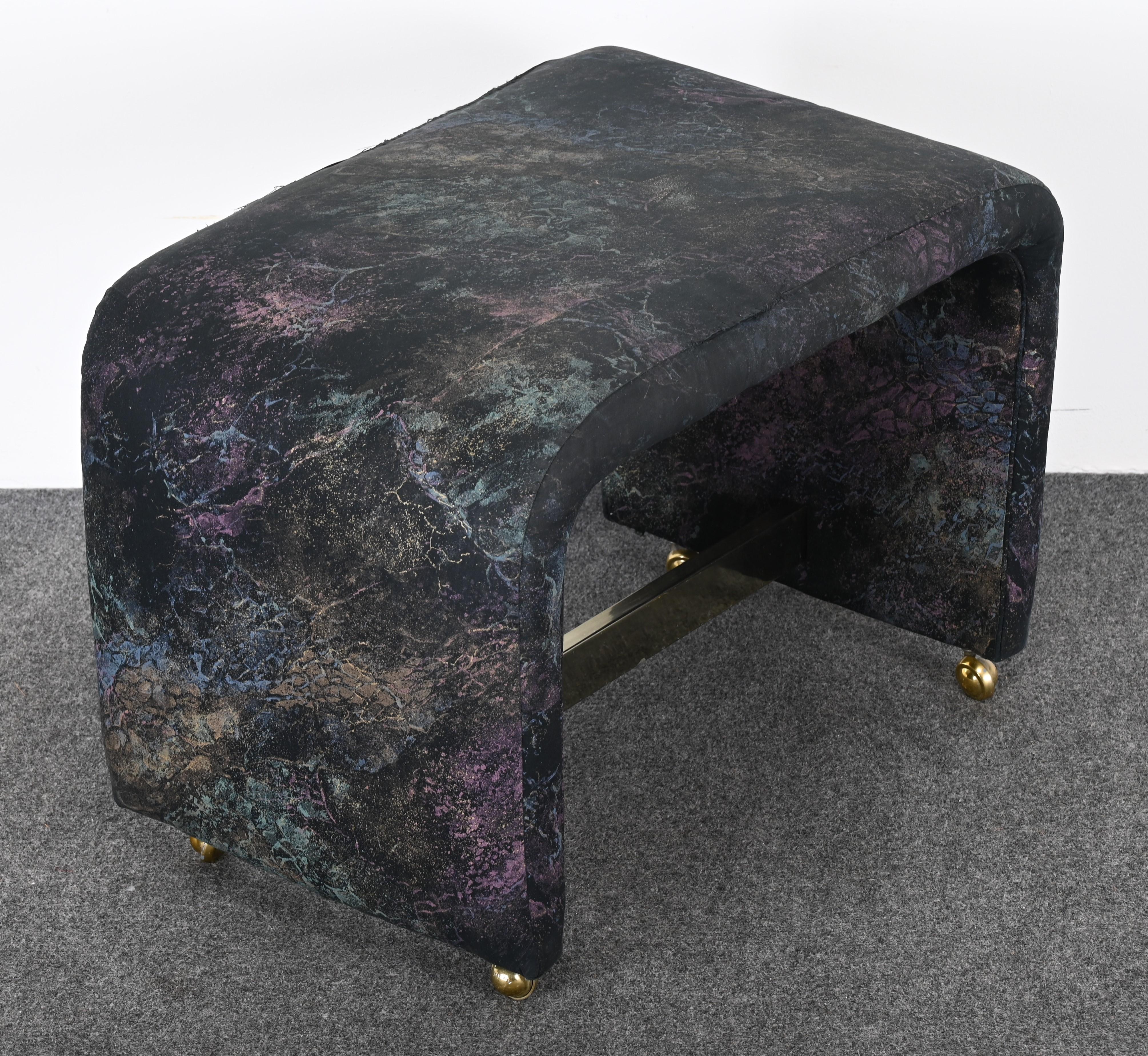 Late 20th Century Postmodern Waterfall Bench by Milo Baughman for Thayer Coggin, 1980s For Sale