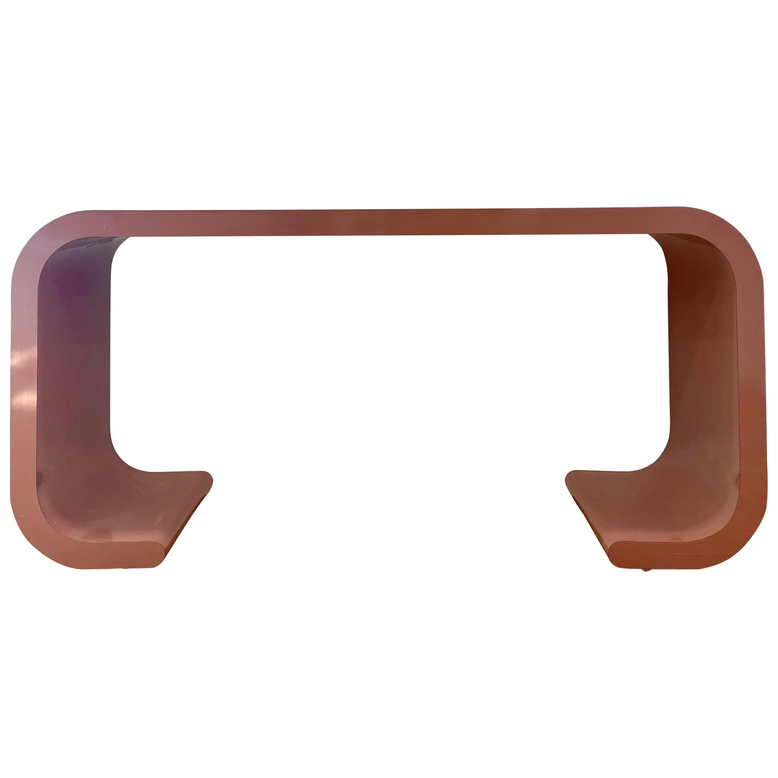 Postmodern Waterfall Console, 1980s, USA