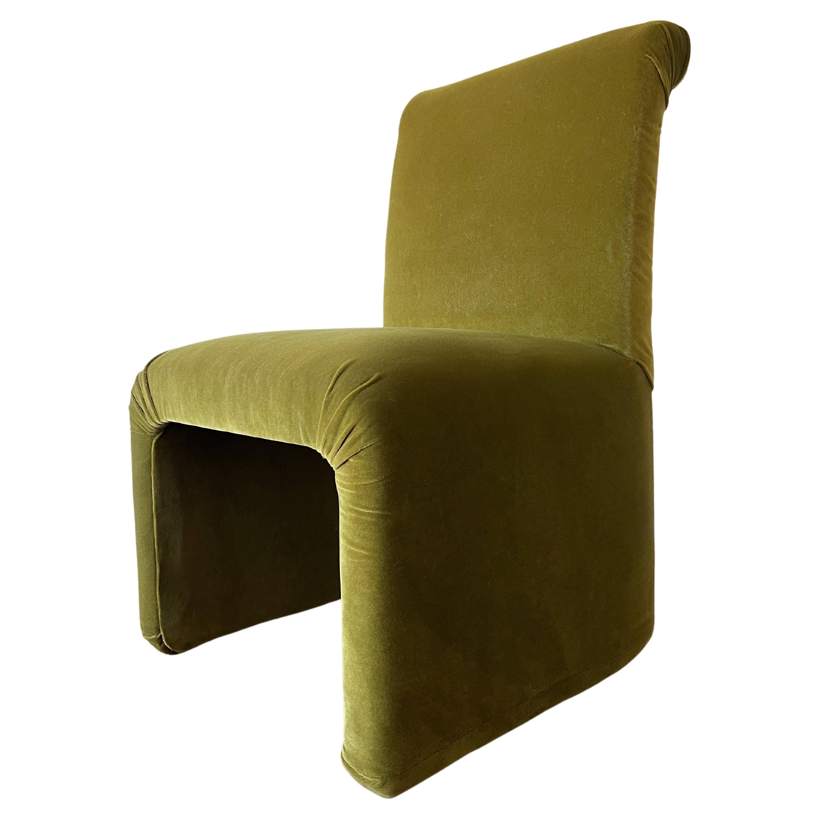 Postmodern Waterfall Lounge Chair in the Style of Karl Springer