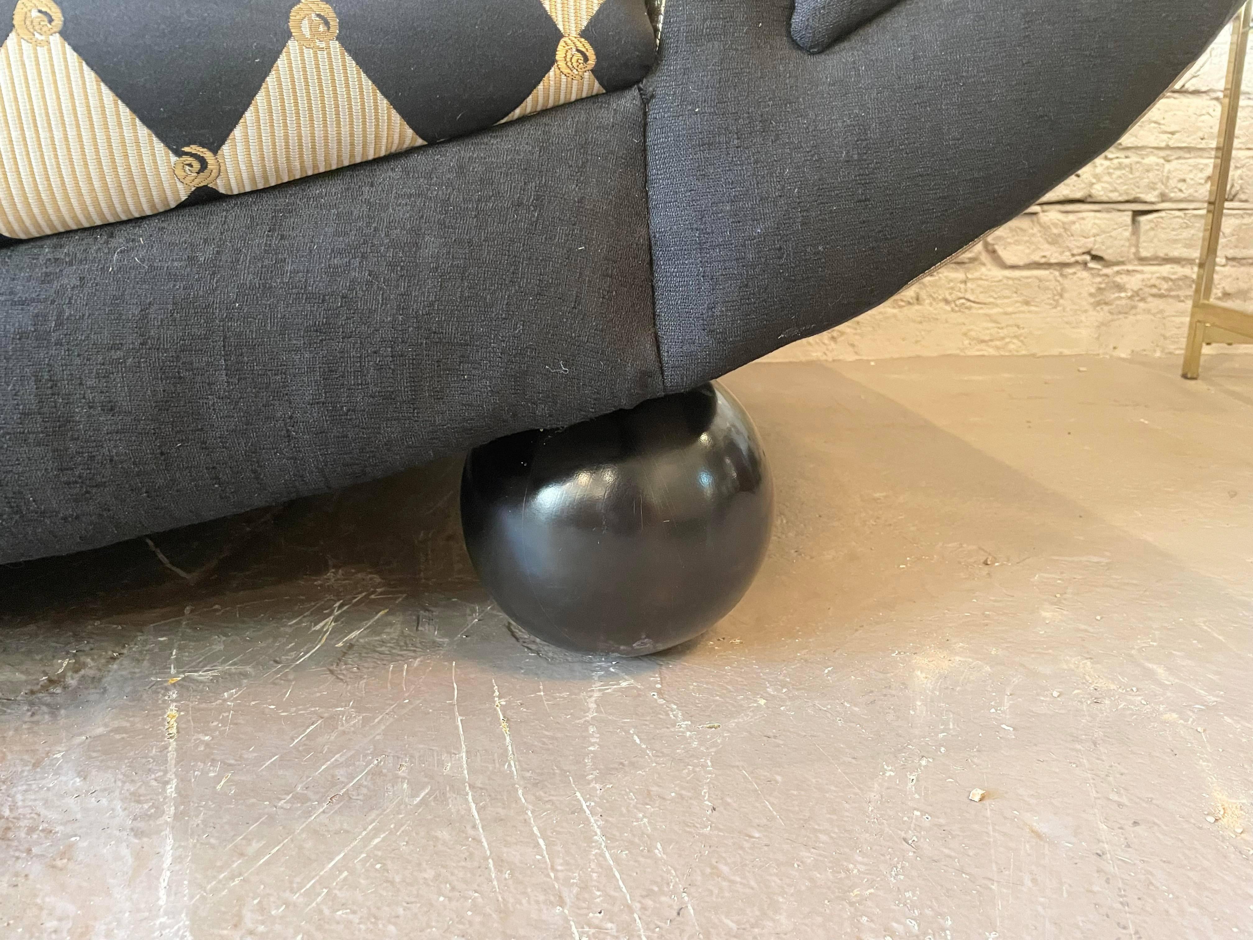 Post-Modern Postmodern Weiman Curved Sofa 
