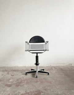Postmodern 'Welonda' Swivel Chair with Adjustable Height by Wella, Germany 1980s