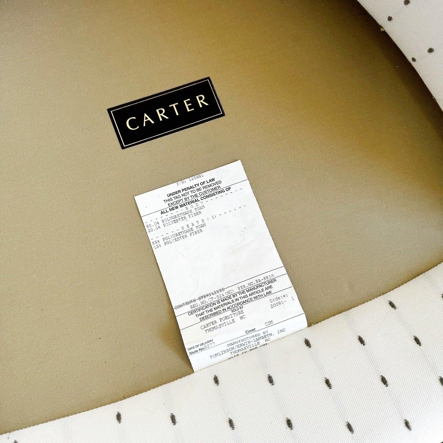 Postmodern White and Gray Dotted Swivel Chairs by Carter For Sale 1
