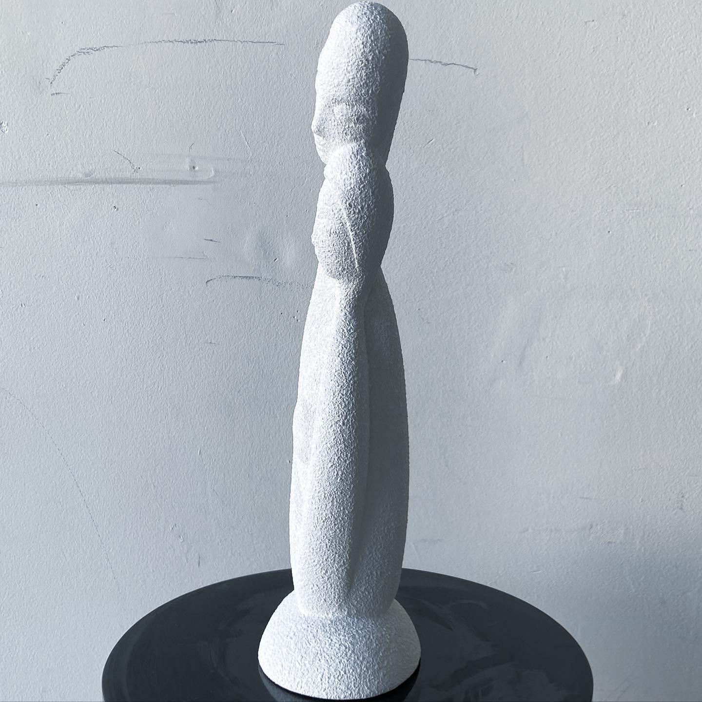 Late 20th Century Postmodern White Ceramic Sculpture