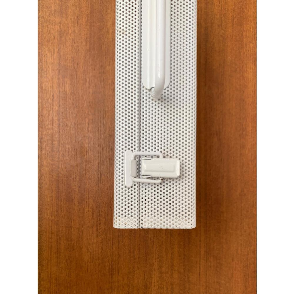 Postmodern White Perforated Metal Briefcase, 1980s For Sale 7