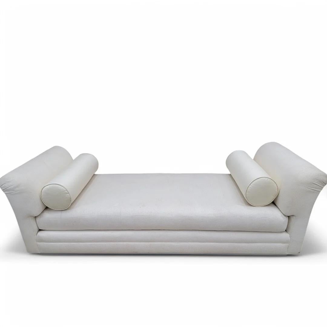 Post-Modern Postmodern Wide Arm Double Bench Daybed Chaise Lounge by Interior Crafts For Sale