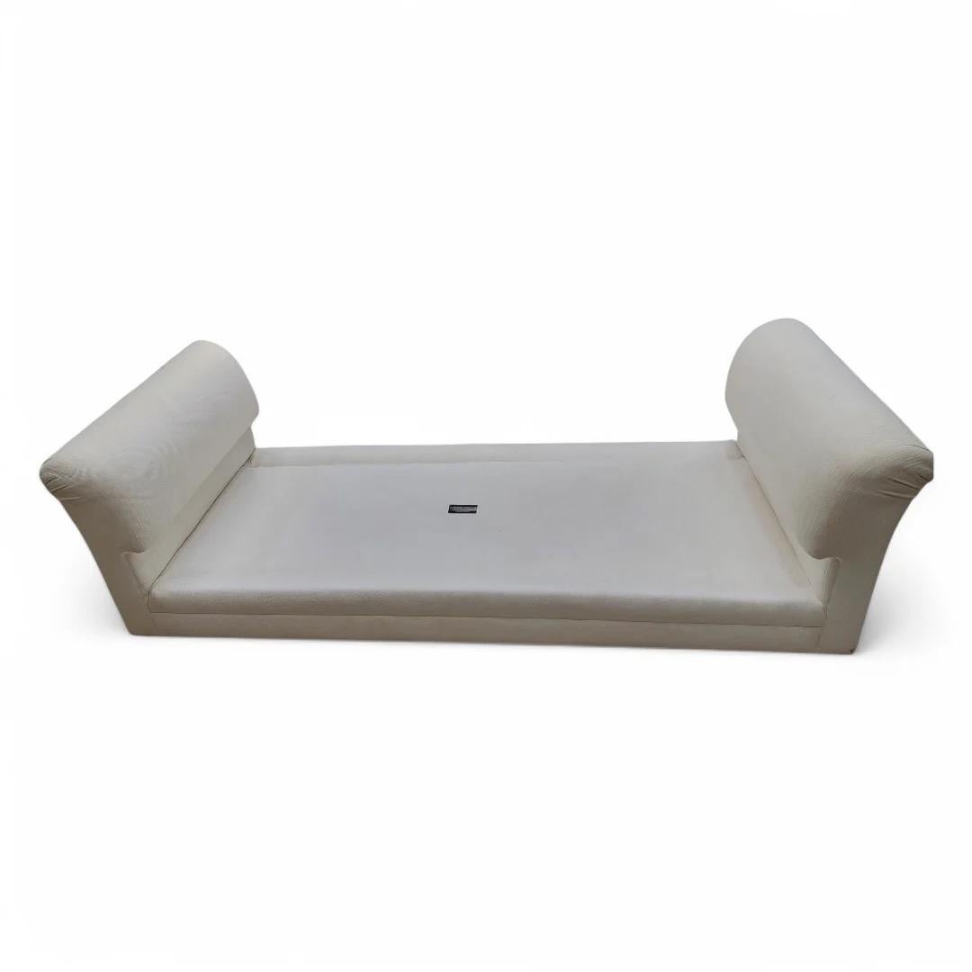 Unknown Postmodern Wide Arm Double Bench Daybed Chaise Lounge by Interior Crafts For Sale