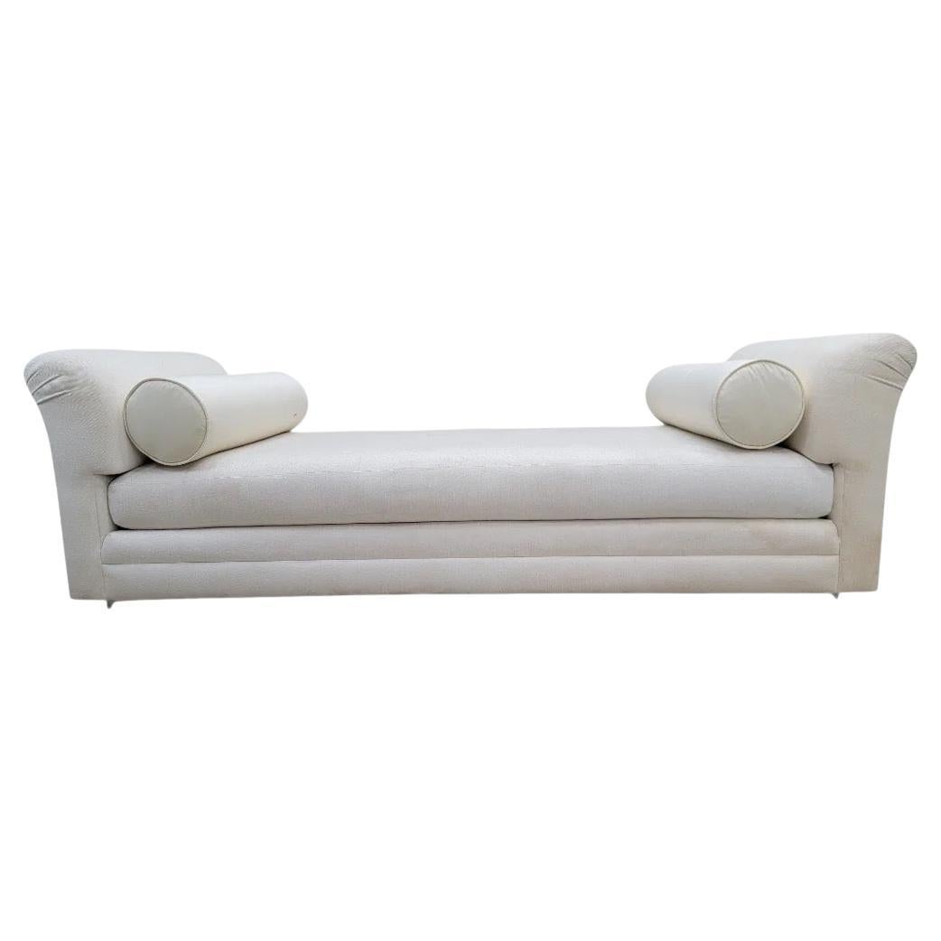 Postmodern Wide Arm Double Bench Daybed Chaise Lounge by Interior Crafts For Sale