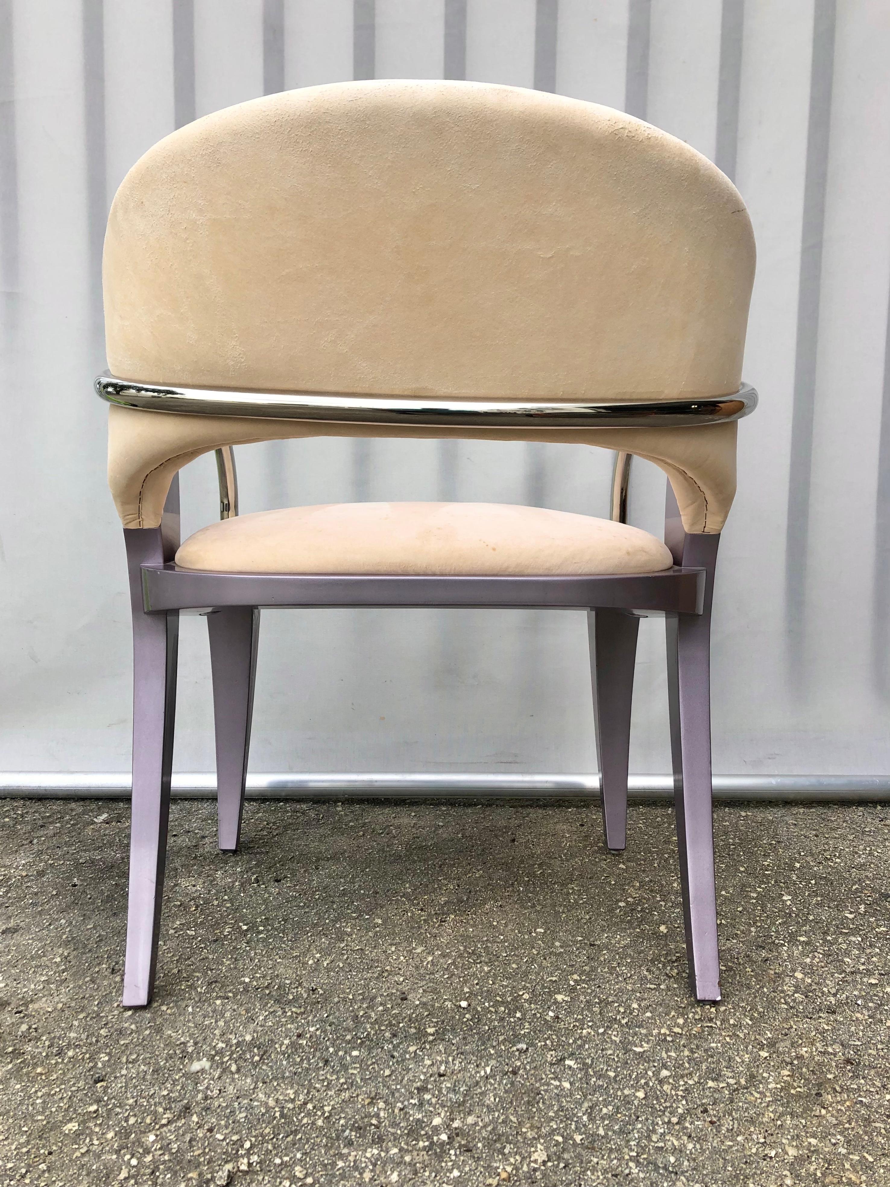 Chaise en saule postmoderne conçue par Mitchell Pickard pour Brueton Industries en vente 5