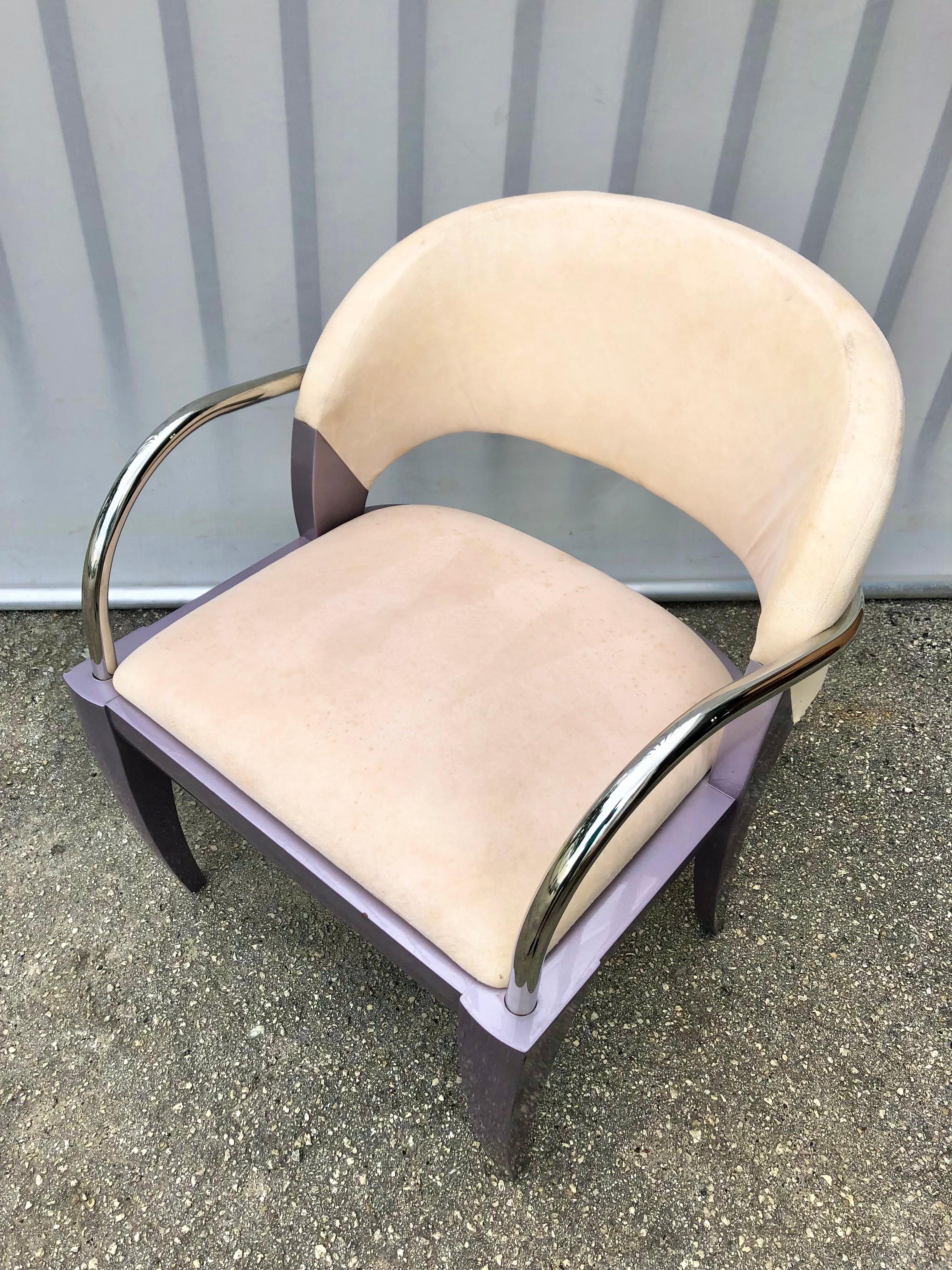 Postmoderne Chaise en saule postmoderne conçue par Mitchell Pickard pour Brueton Industries en vente
