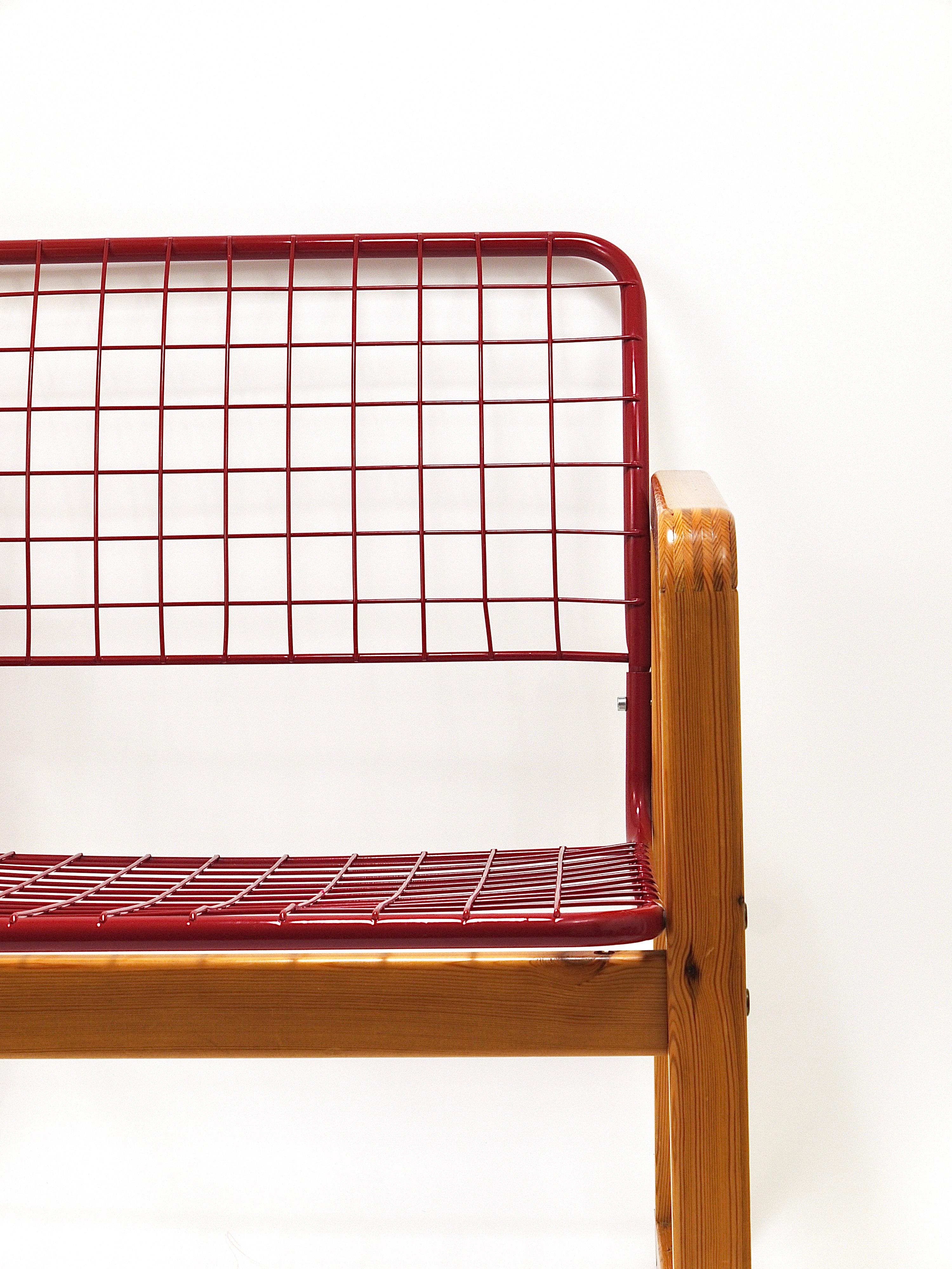 Postmodern Wire Lounge Chair Armchair Sälen, Knut & Marianne Hagberg, Ikea, 1982 For Sale 1