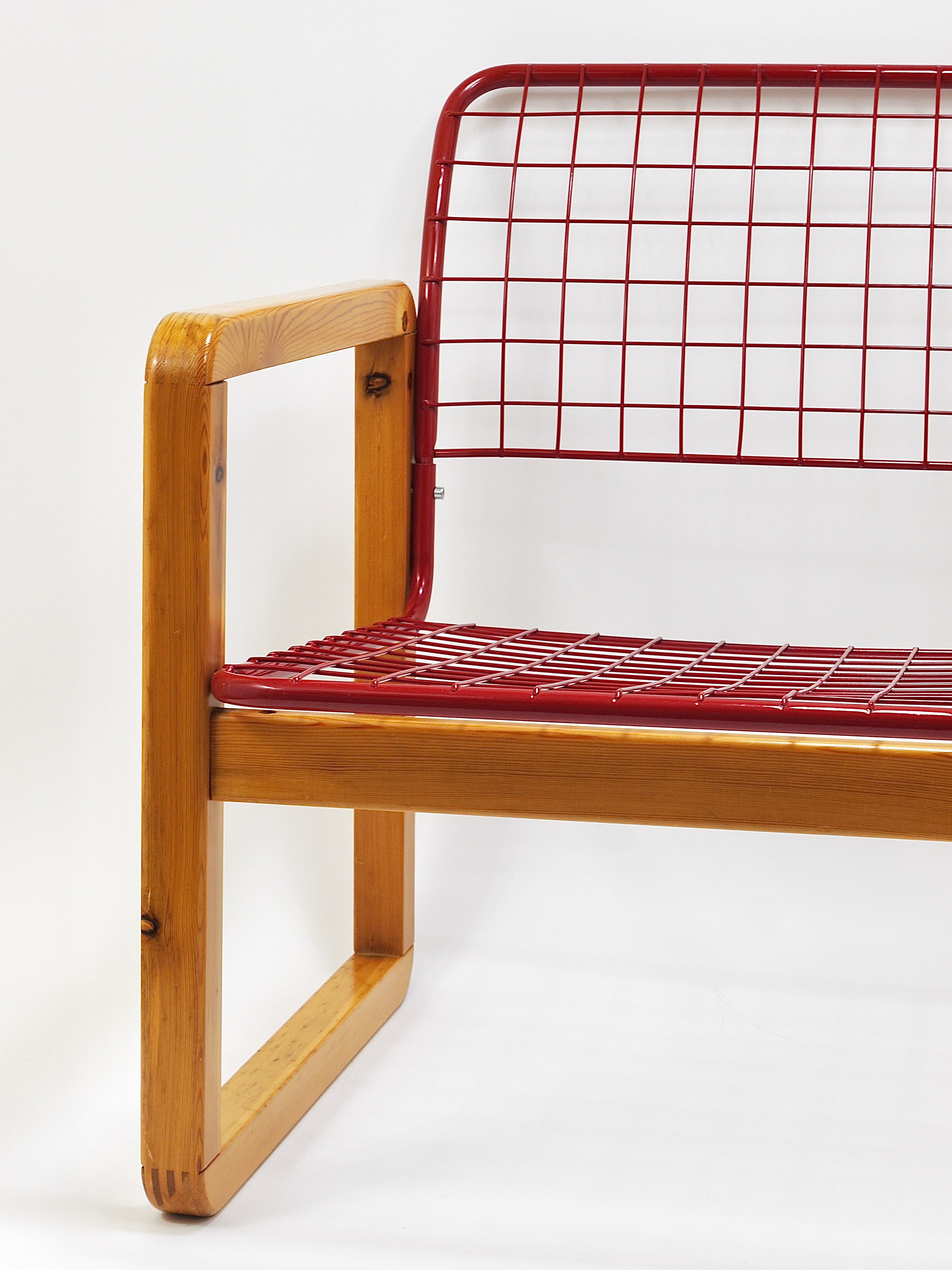 Postmodern Wire Lounge Chair Armchair Sälen, Knut & Marianne Hagberg, Ikea, 1982 For Sale 2