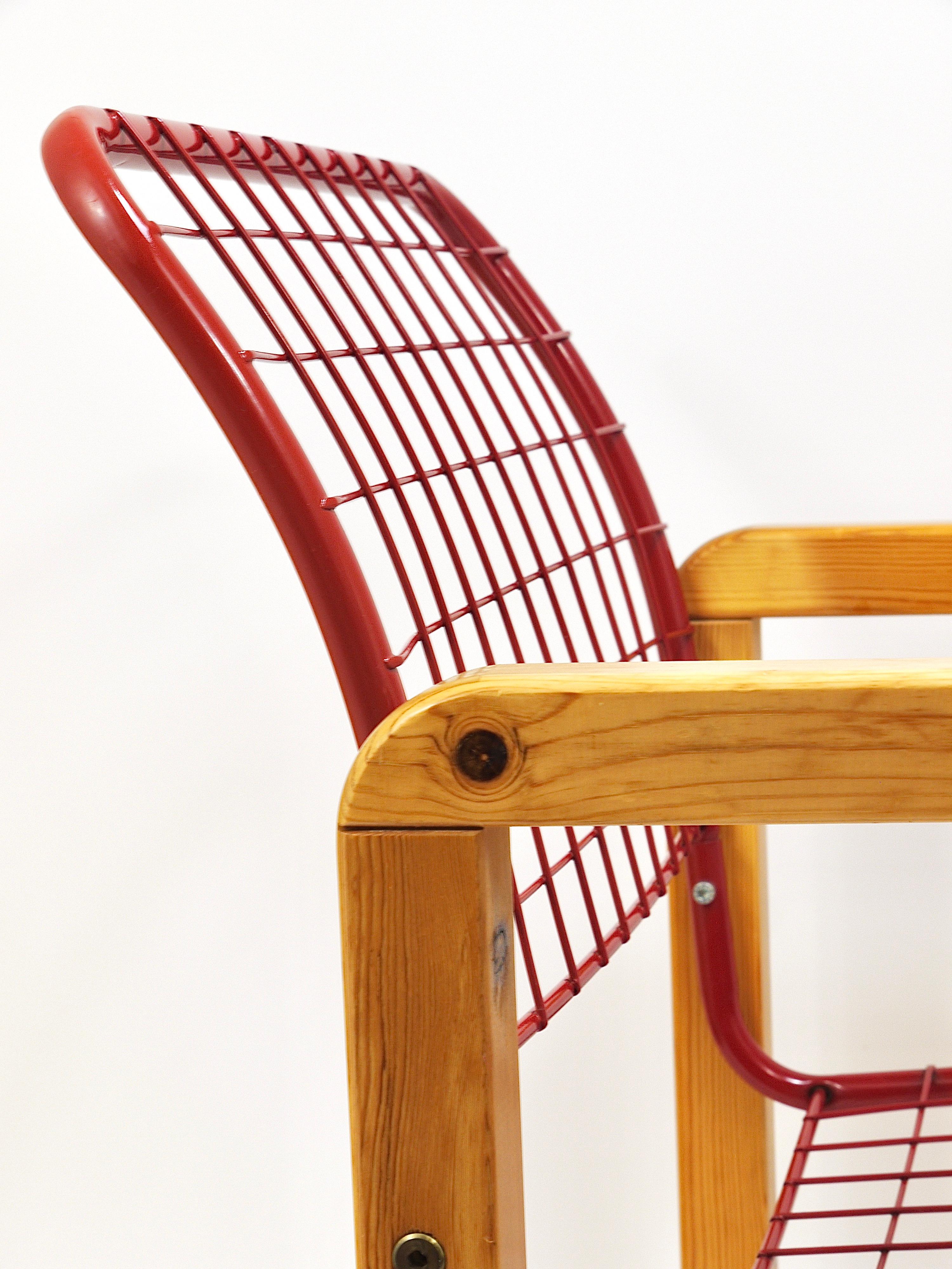 Postmodern Wire Lounge Chair Armchair Sälen, Knut & Marianne Hagberg, Ikea, 1982 For Sale 4