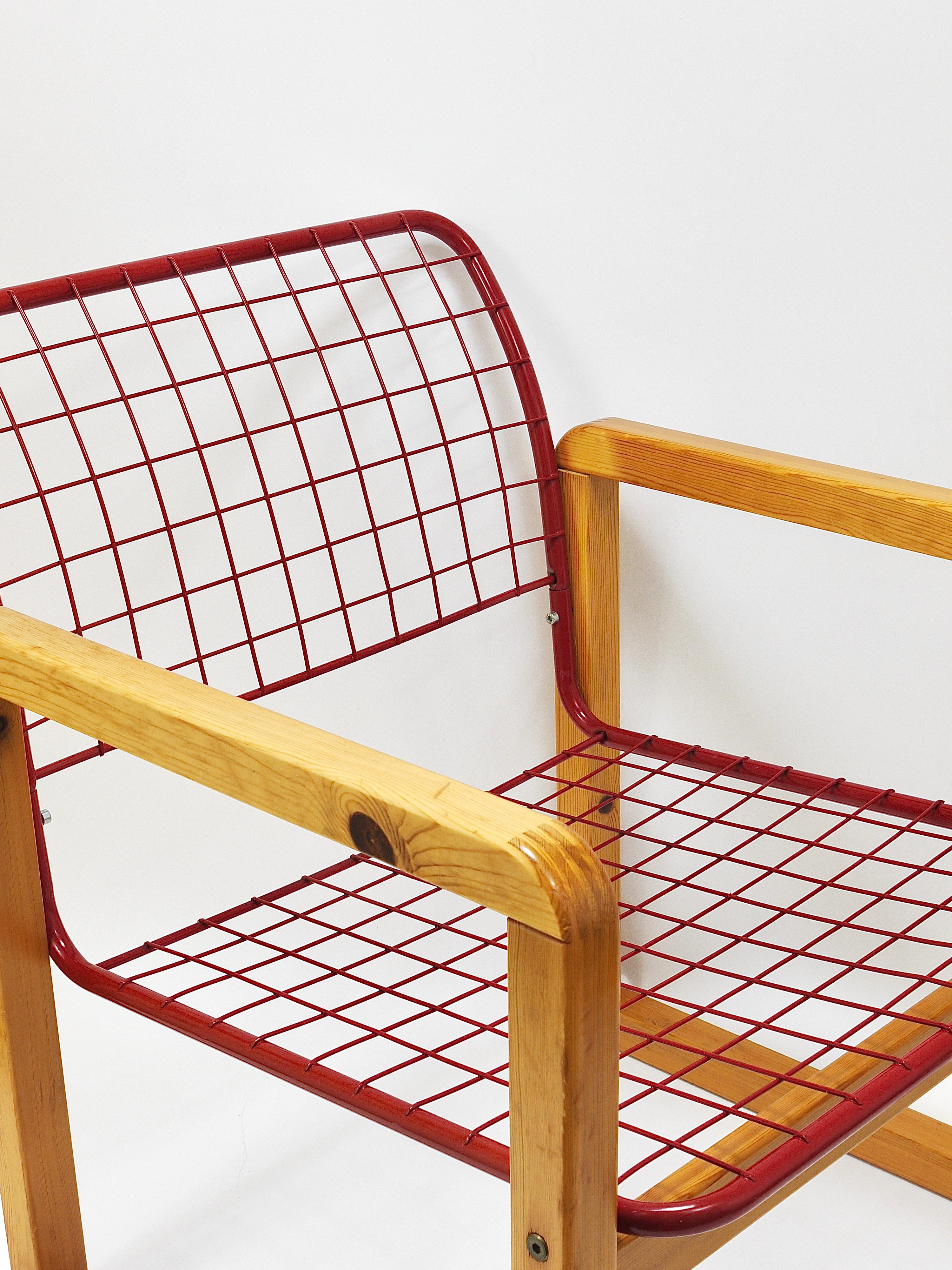 Postmodern Wire Lounge Chair Armchair Sälen, Knut & Marianne Hagberg, Ikea, 1982 For Sale 7