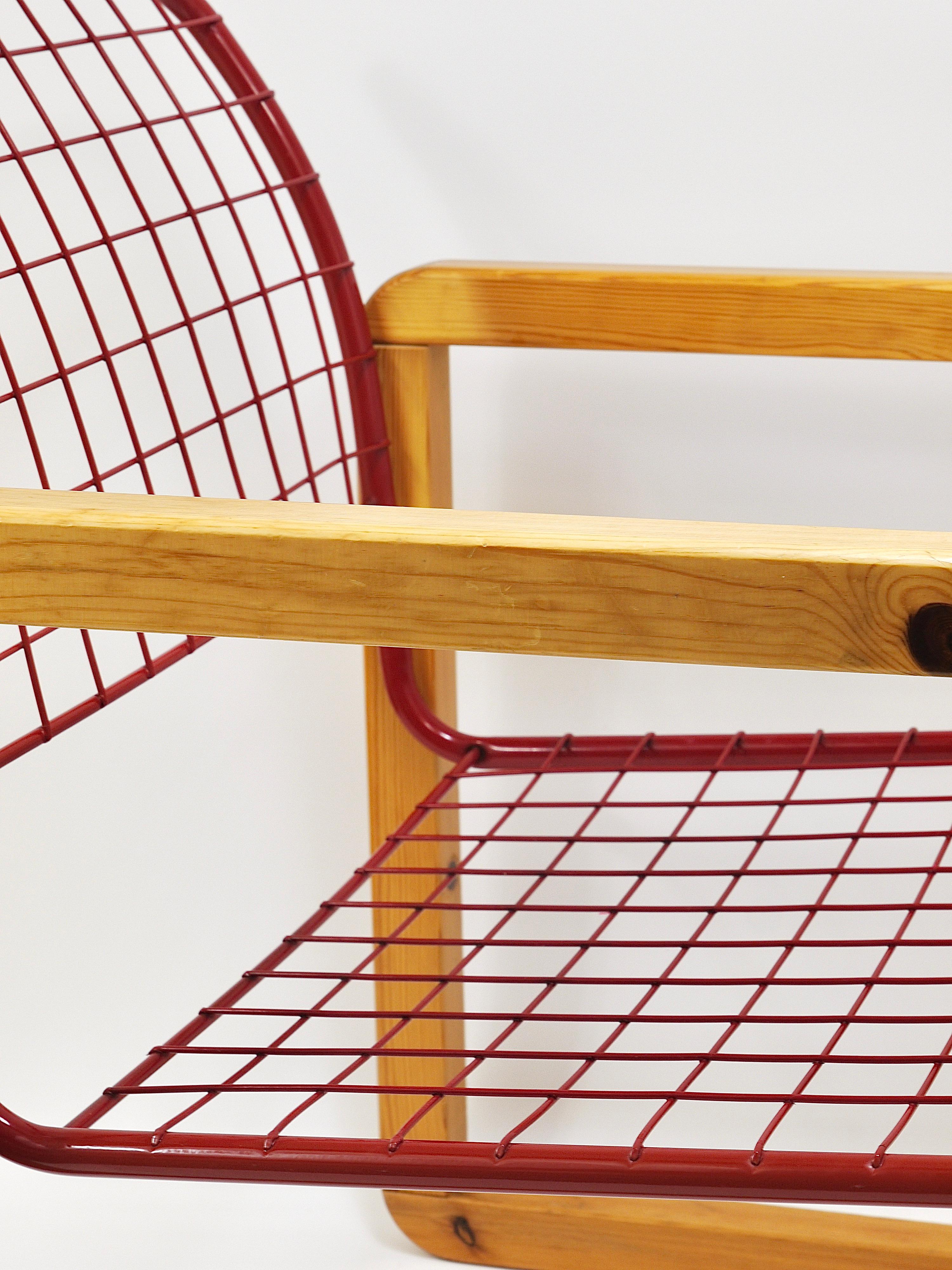 Postmodern Wire Lounge Chair Armchair Sälen, Knut & Marianne Hagberg, Ikea, 1982 For Sale 9