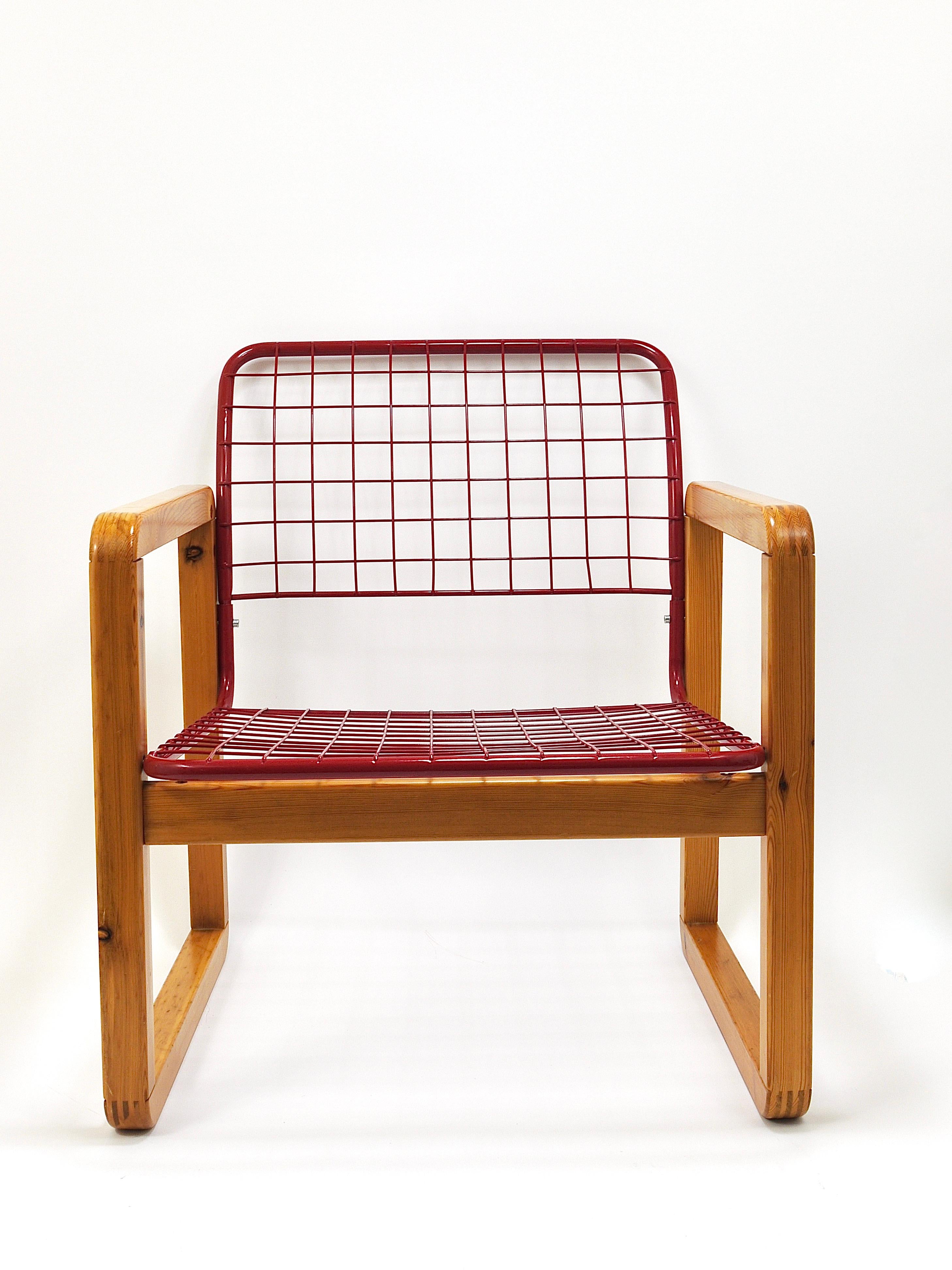 ikea orange wire chair