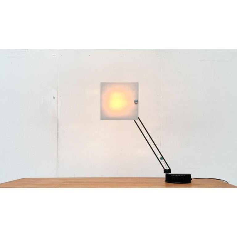 W.O. postmoderno Lampada da tavolo di Sacha Ketoff per Aluminor, Francia, anni '80 In condizioni ottime in vendita a Hamburg, DE