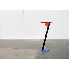 Postmodern Wooden Plant Stand or Side Table, 1980s