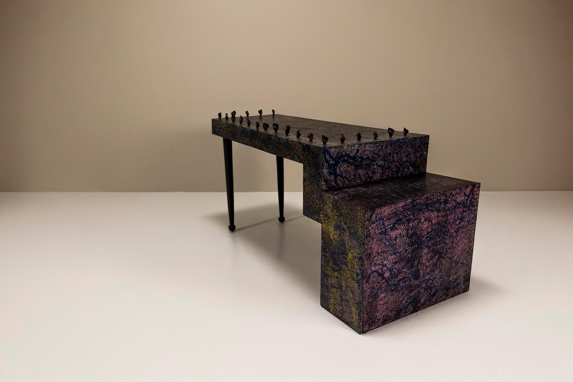 Postmoderner Schreibtisch von Bohuslav Horak für Anthologie Quartett, 1993 im Angebot 4
