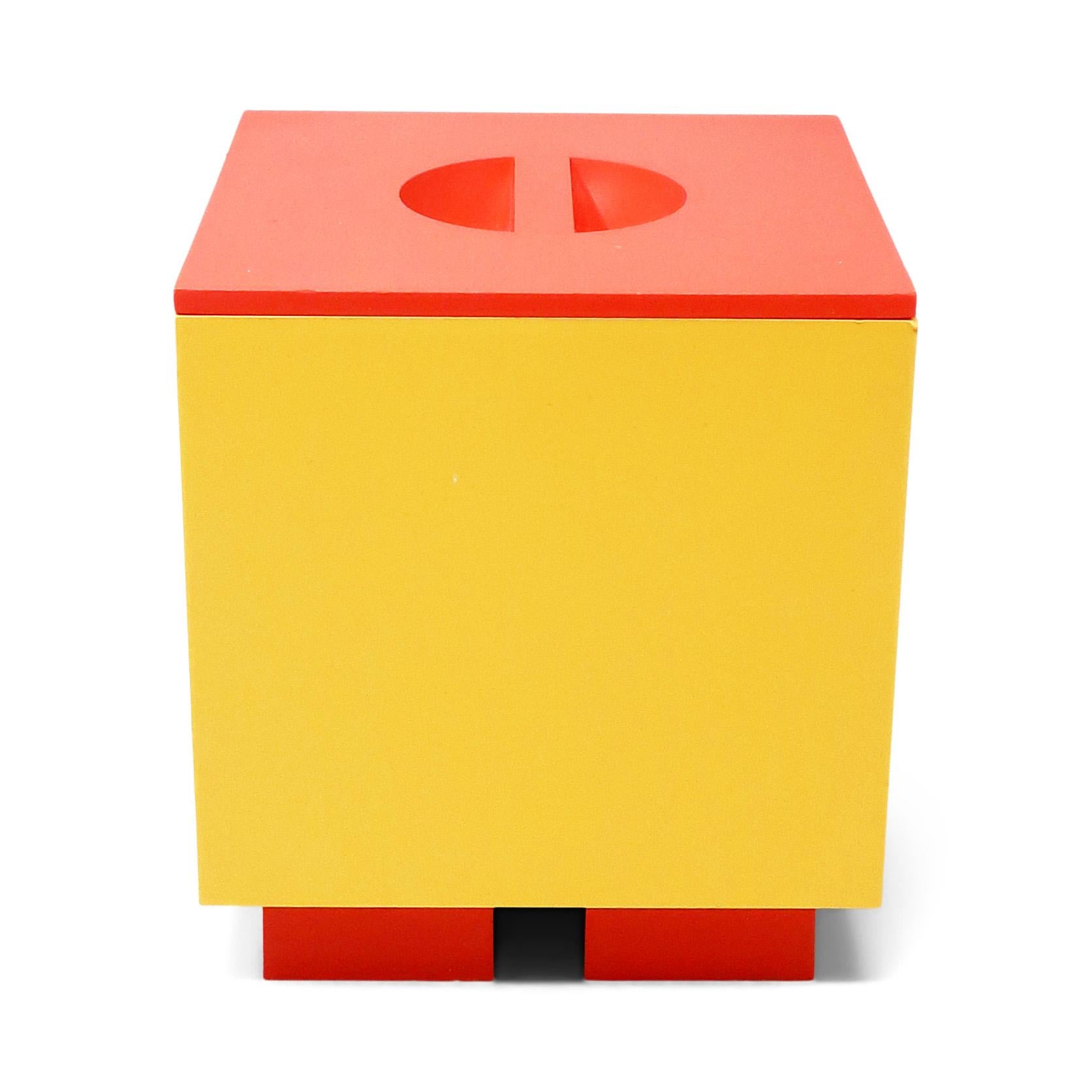 Post-Modern Postmodern Yellow Euclid Storage Container by Michael Graves for Alessi