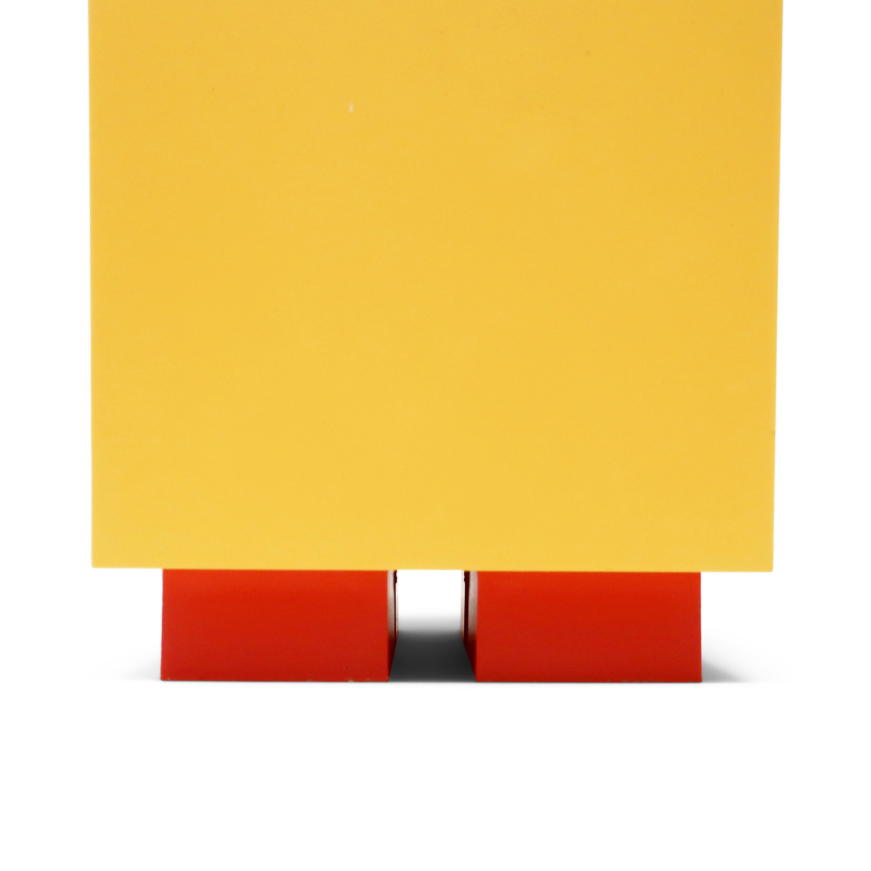 Postmodern Yellow Euclid Storage Container by Michael Graves for Alessi In Good Condition In Brooklyn, NY