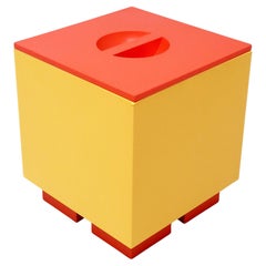 Postmodern Yellow Euclid Storage Container by Michael Graves for Alessi