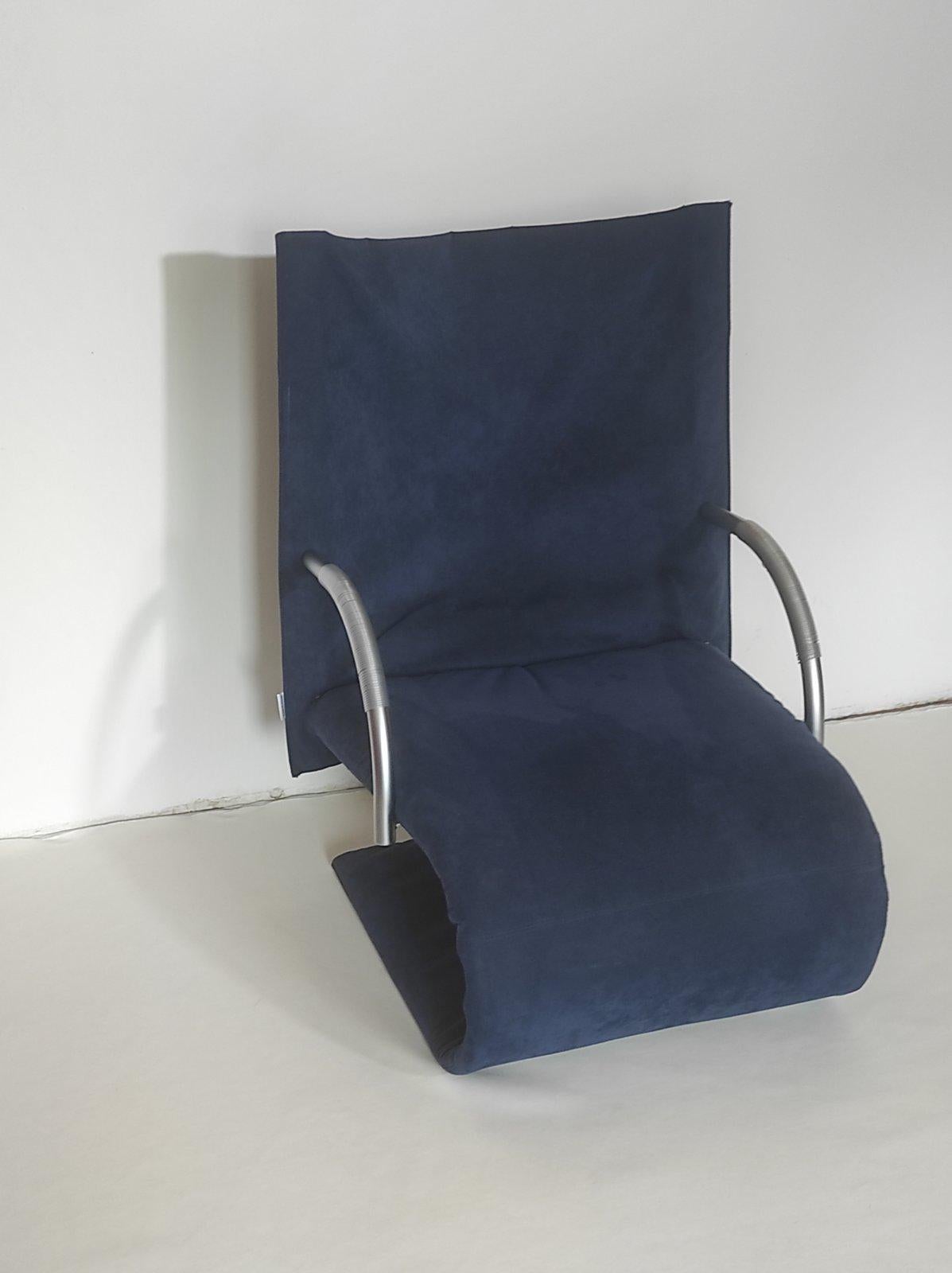 Fin du 20e siècle Chaise longue zen postmoderne de Claude Brisson pour Ligne Roset des années 1980 en vente