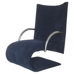 Silla posmoderna Zen Longue de Claude Brisson para Ligne Roset Años 80