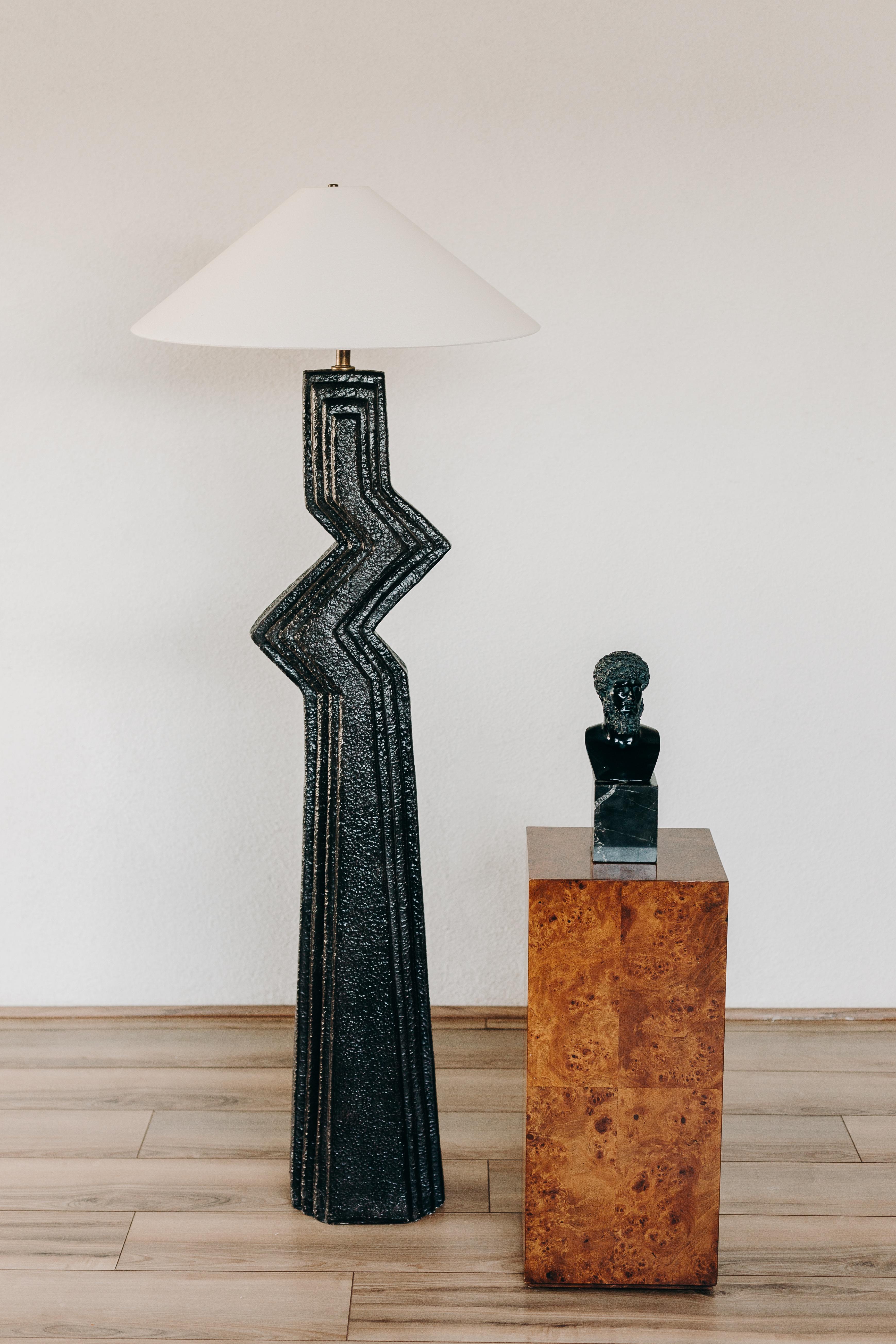 Vintage plaster floor lamp deals