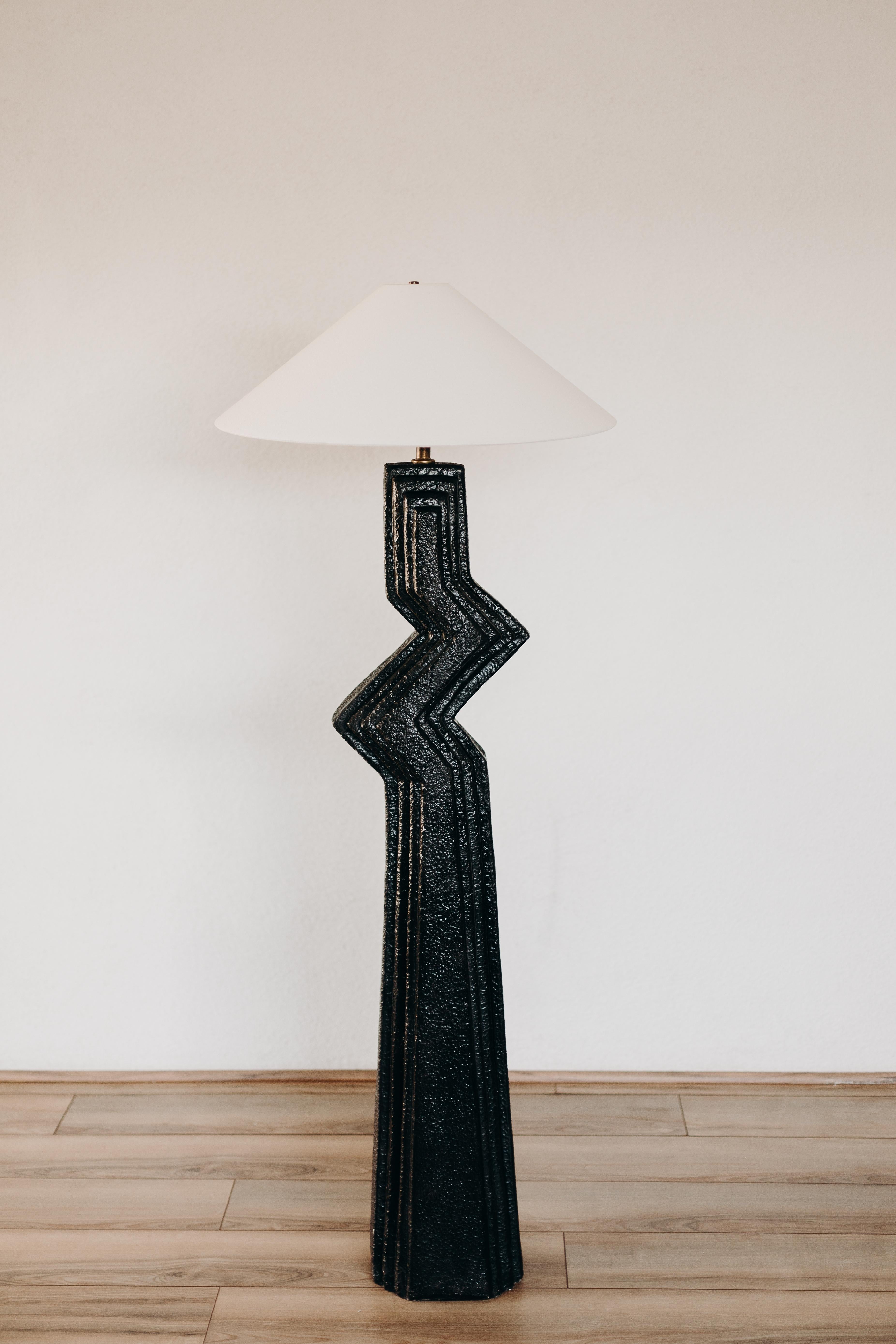 vintage plaster floor lamp