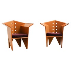 Postmodernist armchairs, French production, 1980