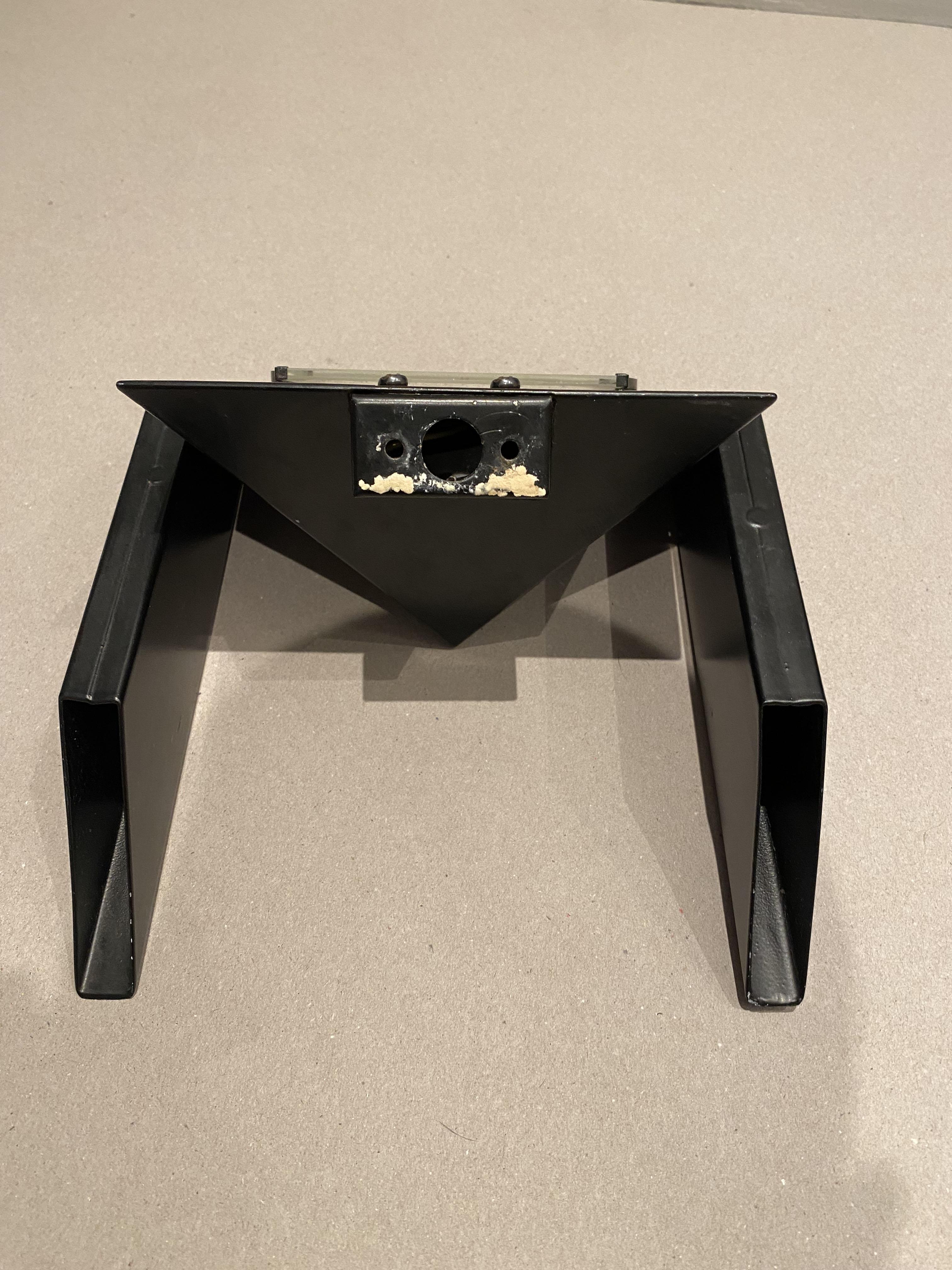 Acciaio Sconce Atlas postmoderno laccato nero di Potentiel Paris, Francia anni '80 in vendita