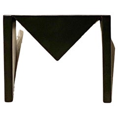 Postmodernist Black Lacquered Atlas Sconce by Potentiel Paris, France 1980s