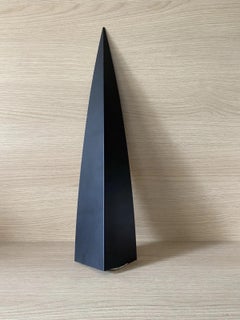 Sconce postmoderne laccate di nero di Gilles Derain, Francia anni '80