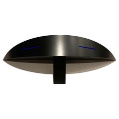 Postmodernist Black Lacquered Mask Sconce by Potentiel Paris, France 1980s