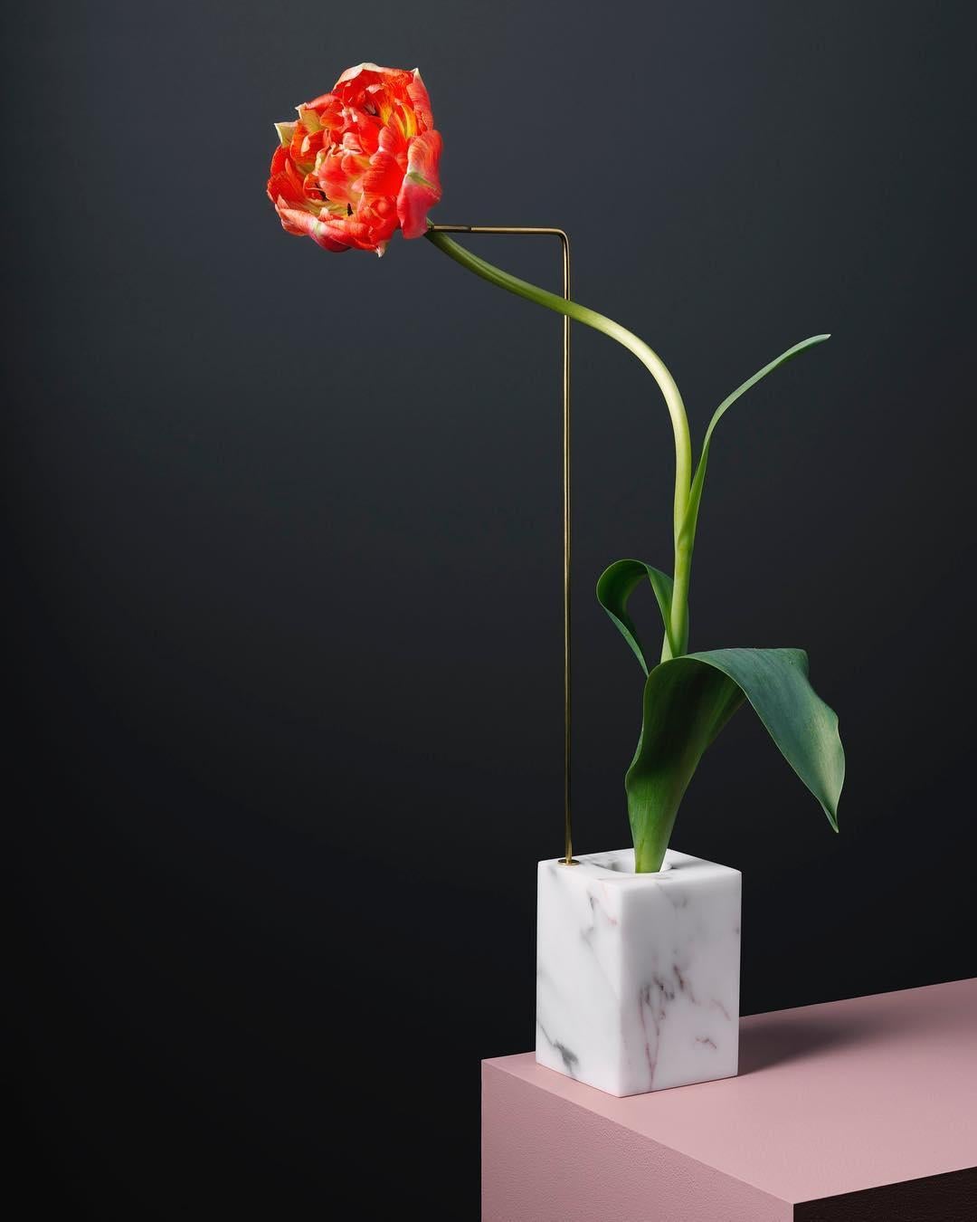 Contemporary Posture Marble Vase, Carl Kleiner