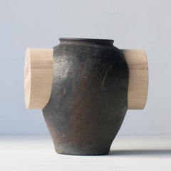 Pot and Wood4 Abstract Sculpture Contemporary Zen Japonism Style