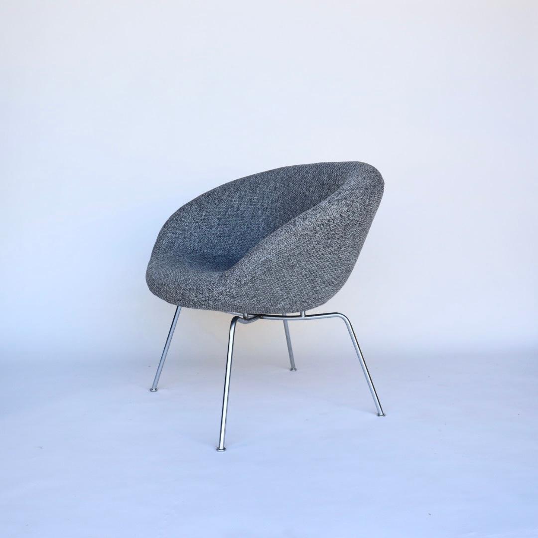 Mid-20th Century Pot Chair Designed by Arne Jacobsen for Fritz Hansen, circa 1950, Denmark