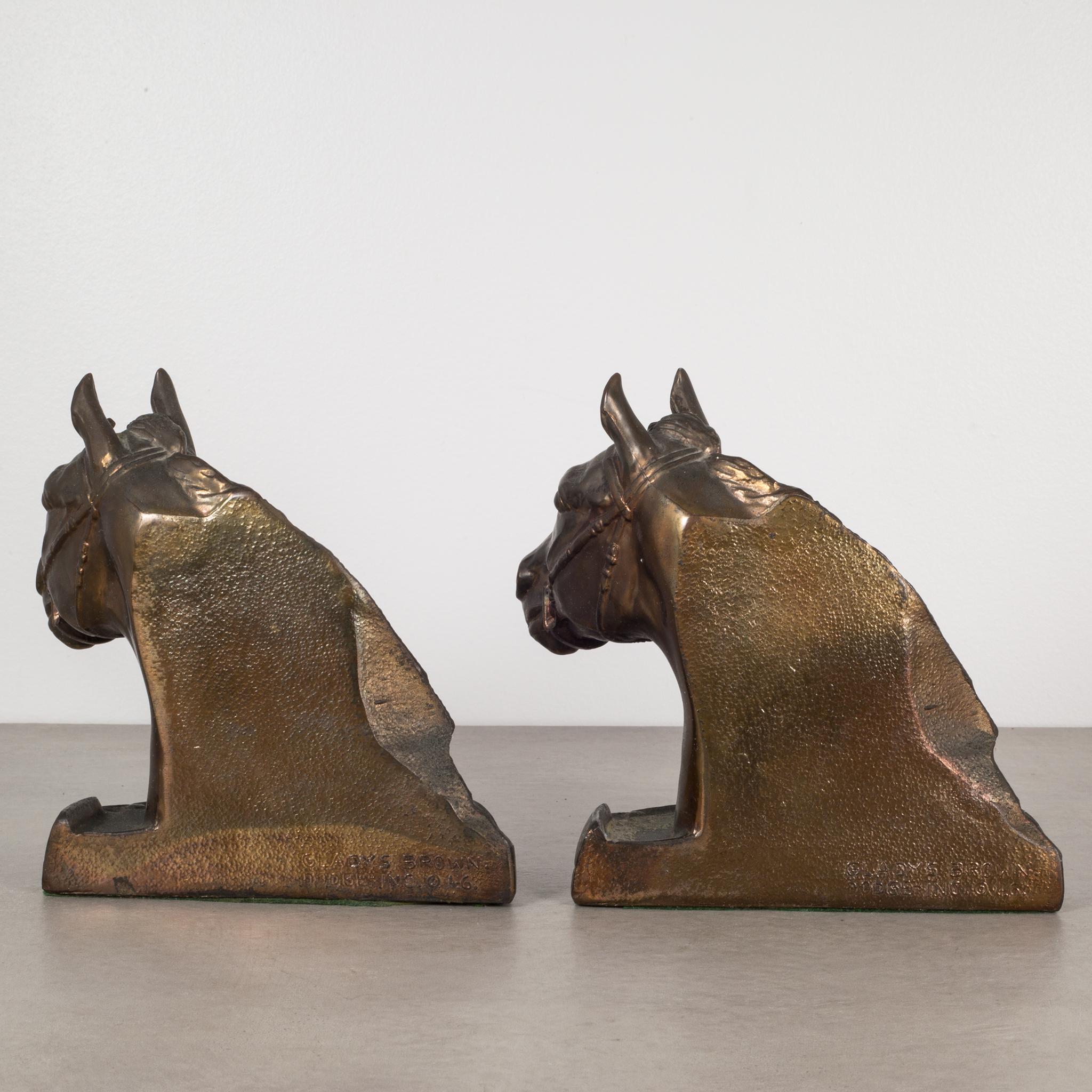 gladys brown horse bookends