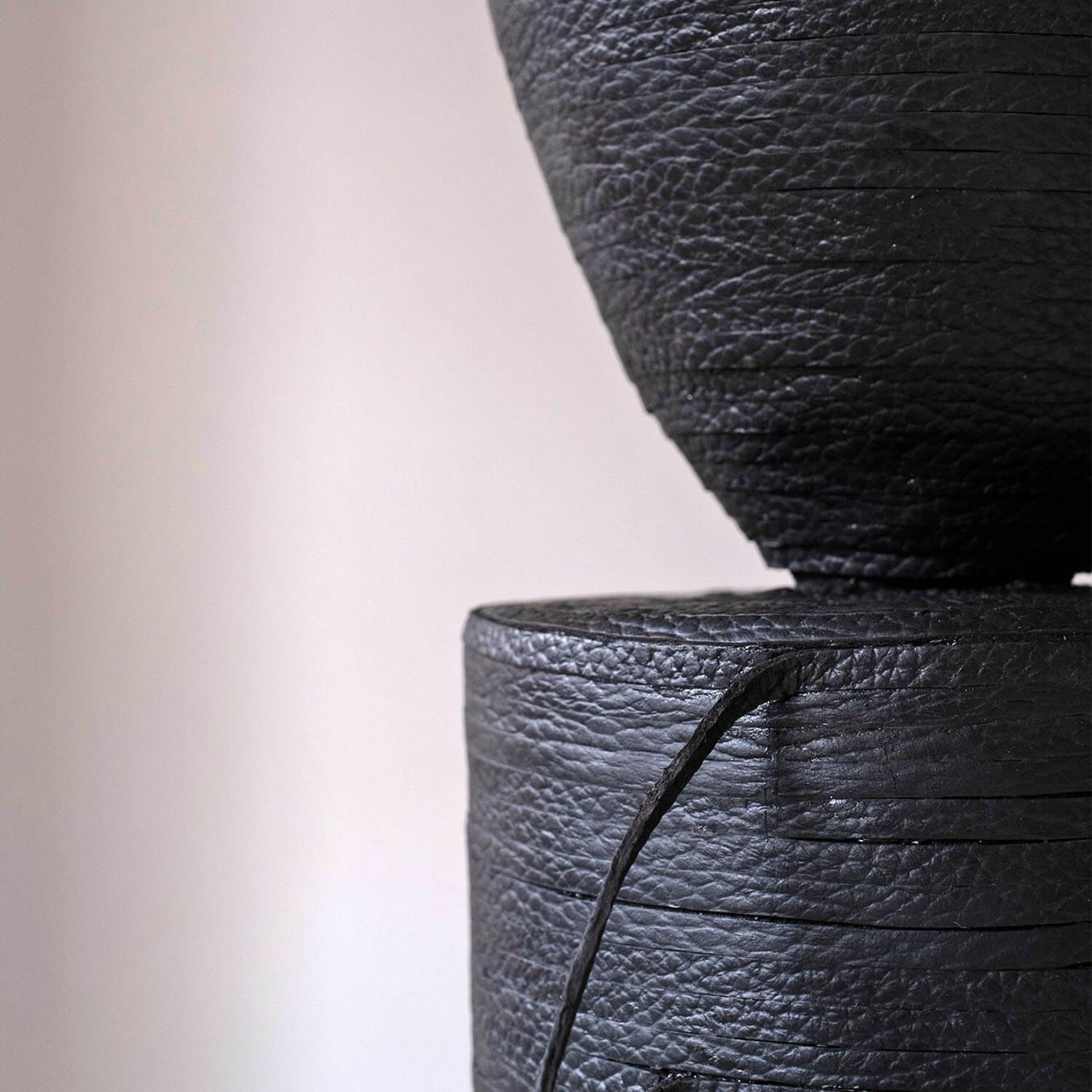 Modern Pot Vase Leather, Arno Declercq