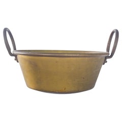 Pot with Two Handles in Brass