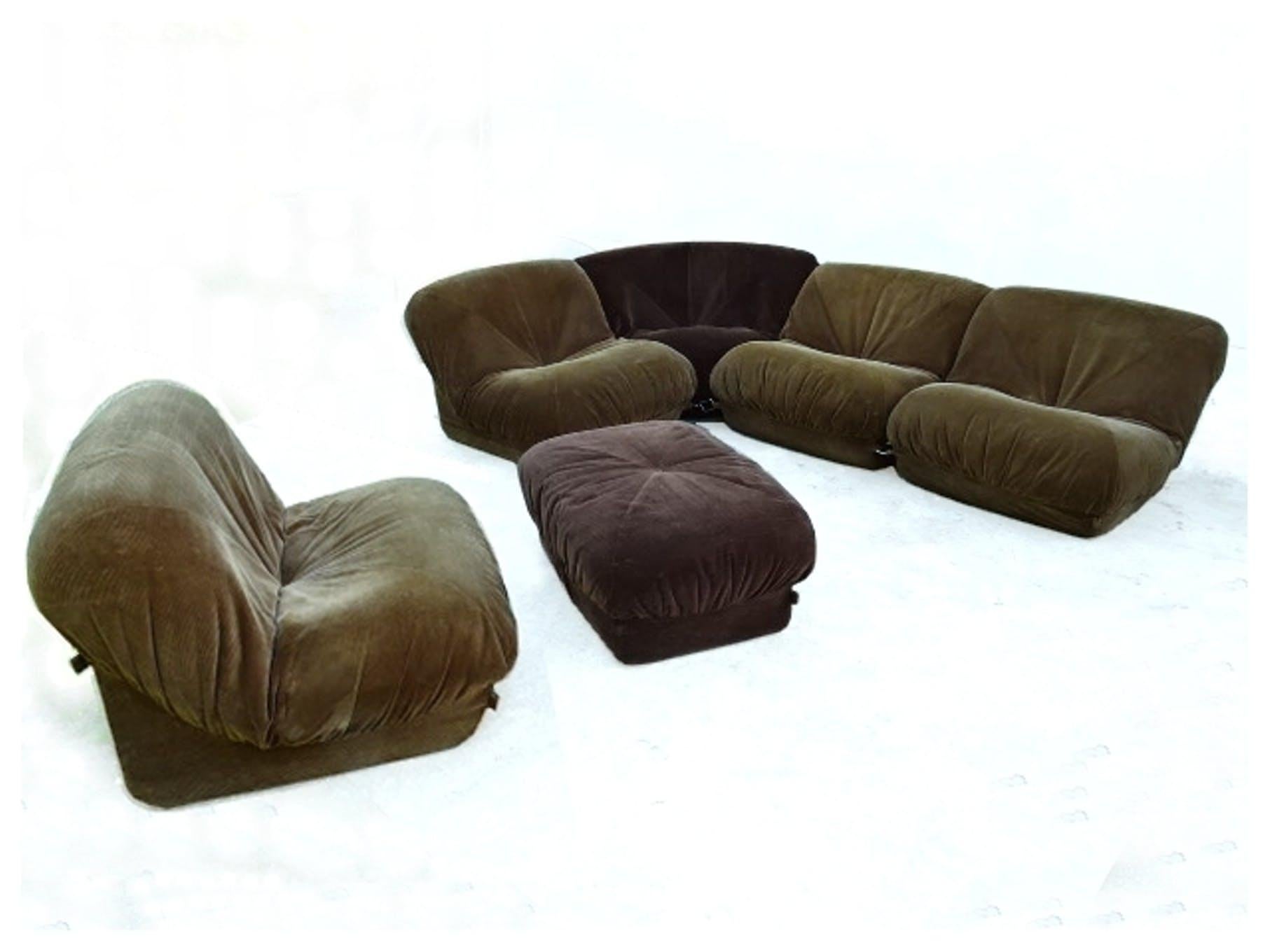 Potato Modular Sofa by Airborbe, France Mid-Century Modern In Good Condition In Lucca, IT