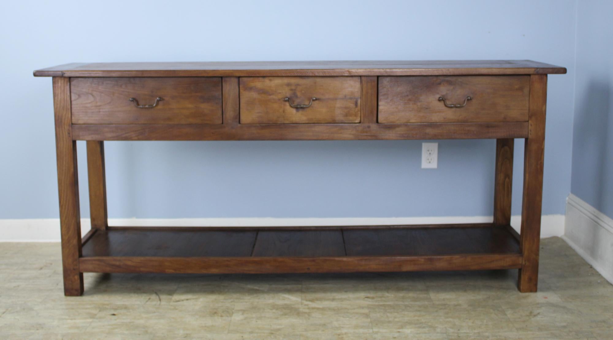 French Potboard Base Server, Custom Made of Old Fruitwood