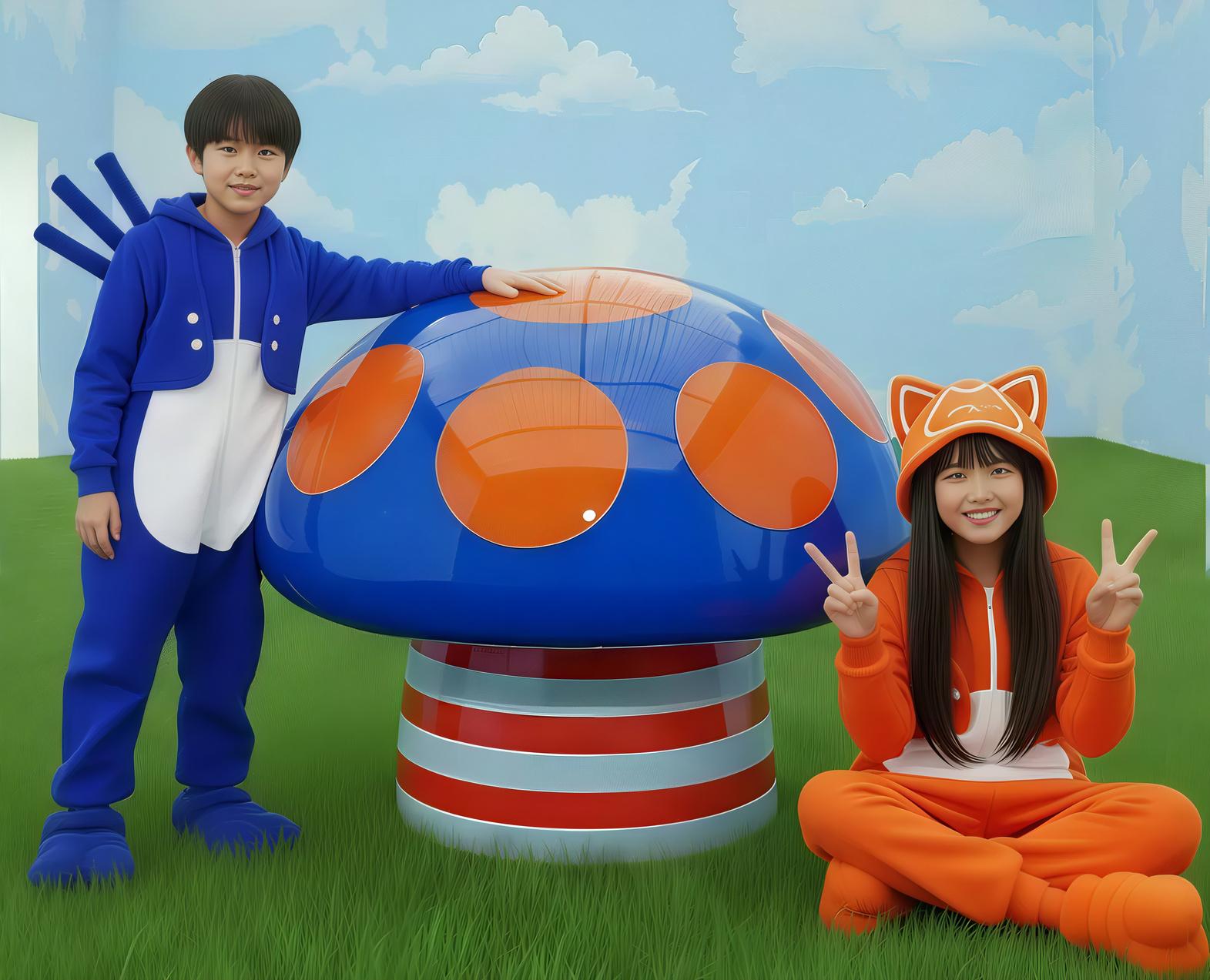 Shiitake Sprouts : Miniature Magic Unveiled - Sculpture by POTCHI MOOPP