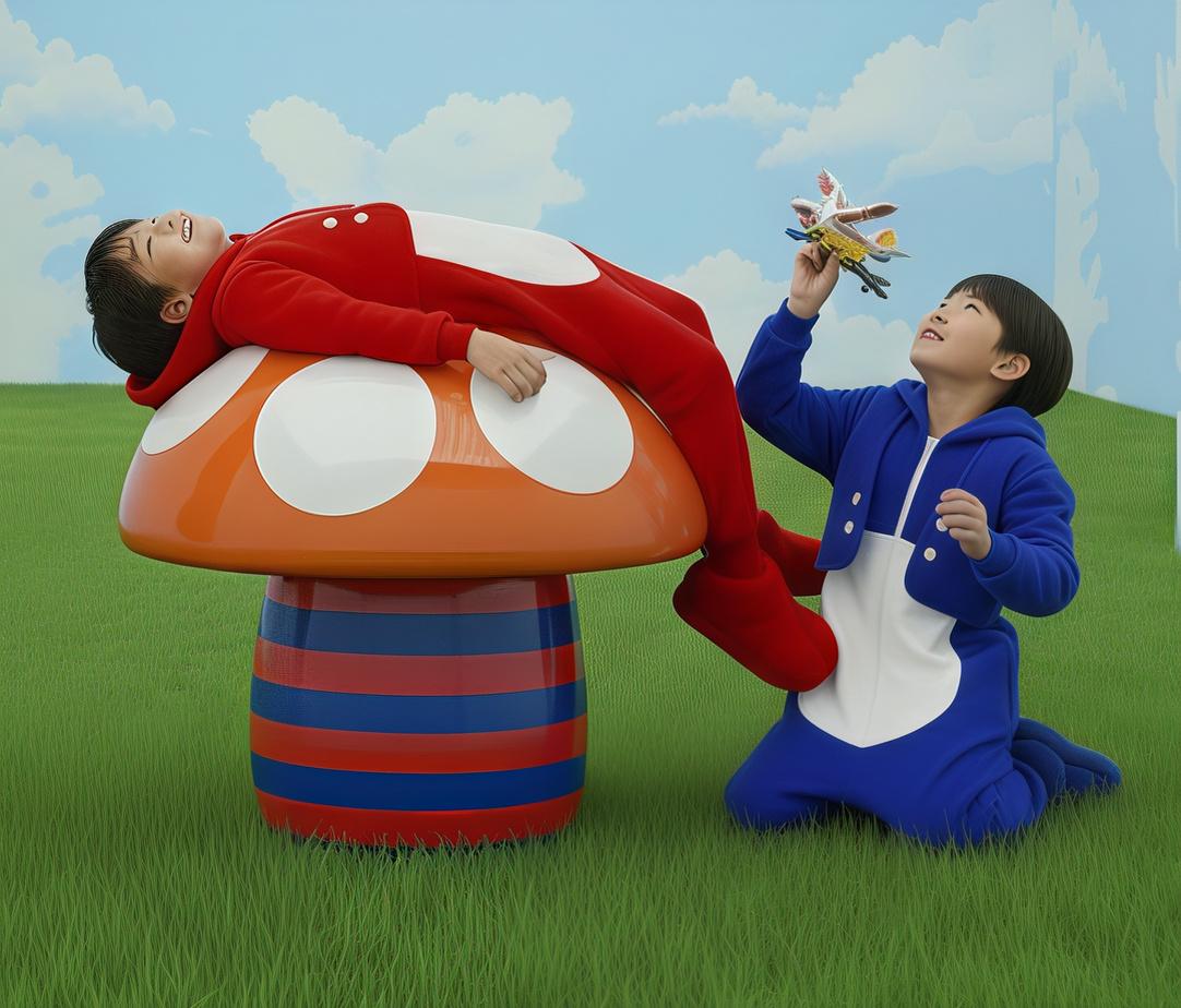 Brotes de Shiitake : Magia en miniatura desvelada - Sculpture de POTCHI MOOPP