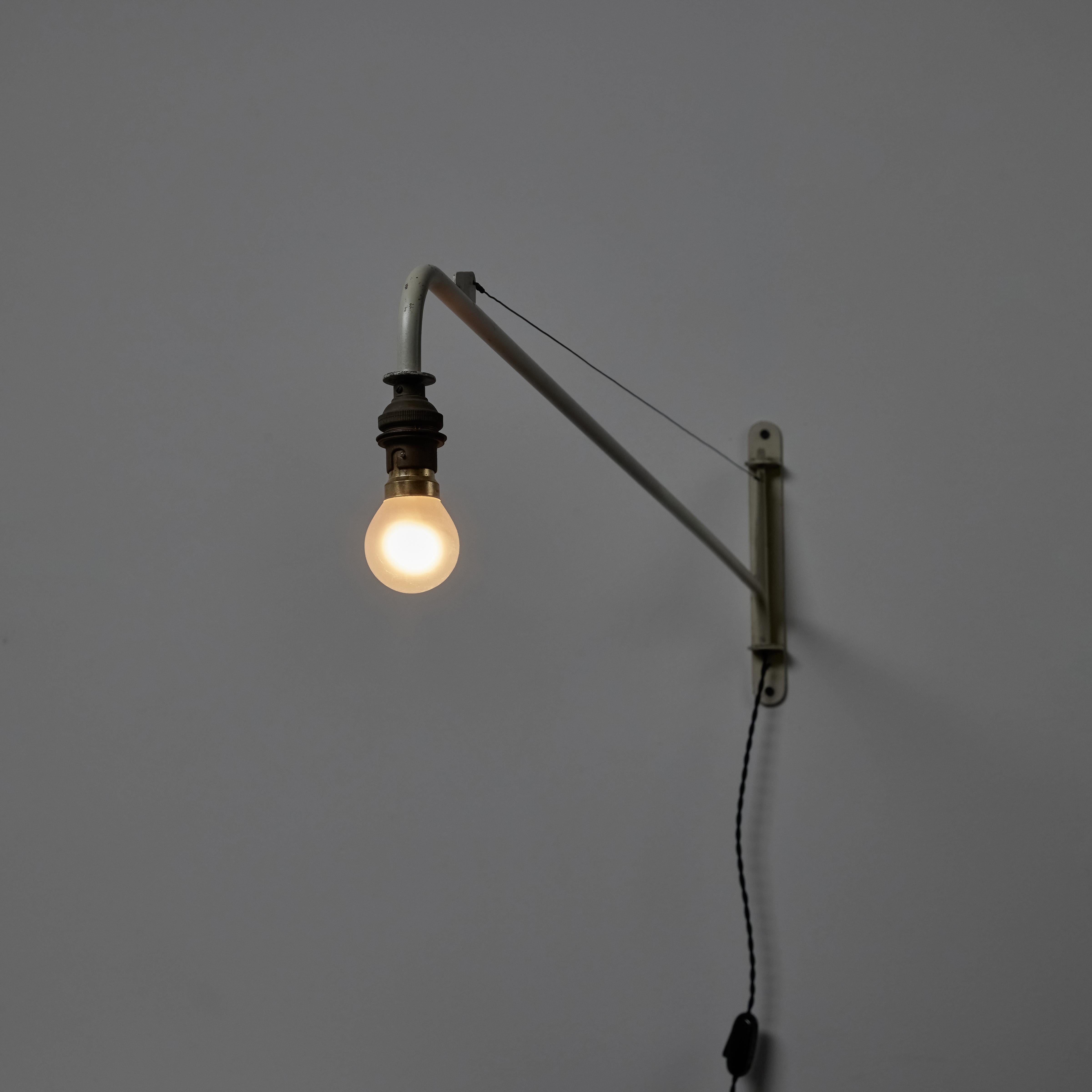 Mid-20th Century 'Potence D'eclairage' Swing Jib Wall Light by Jean Prouve For Sale