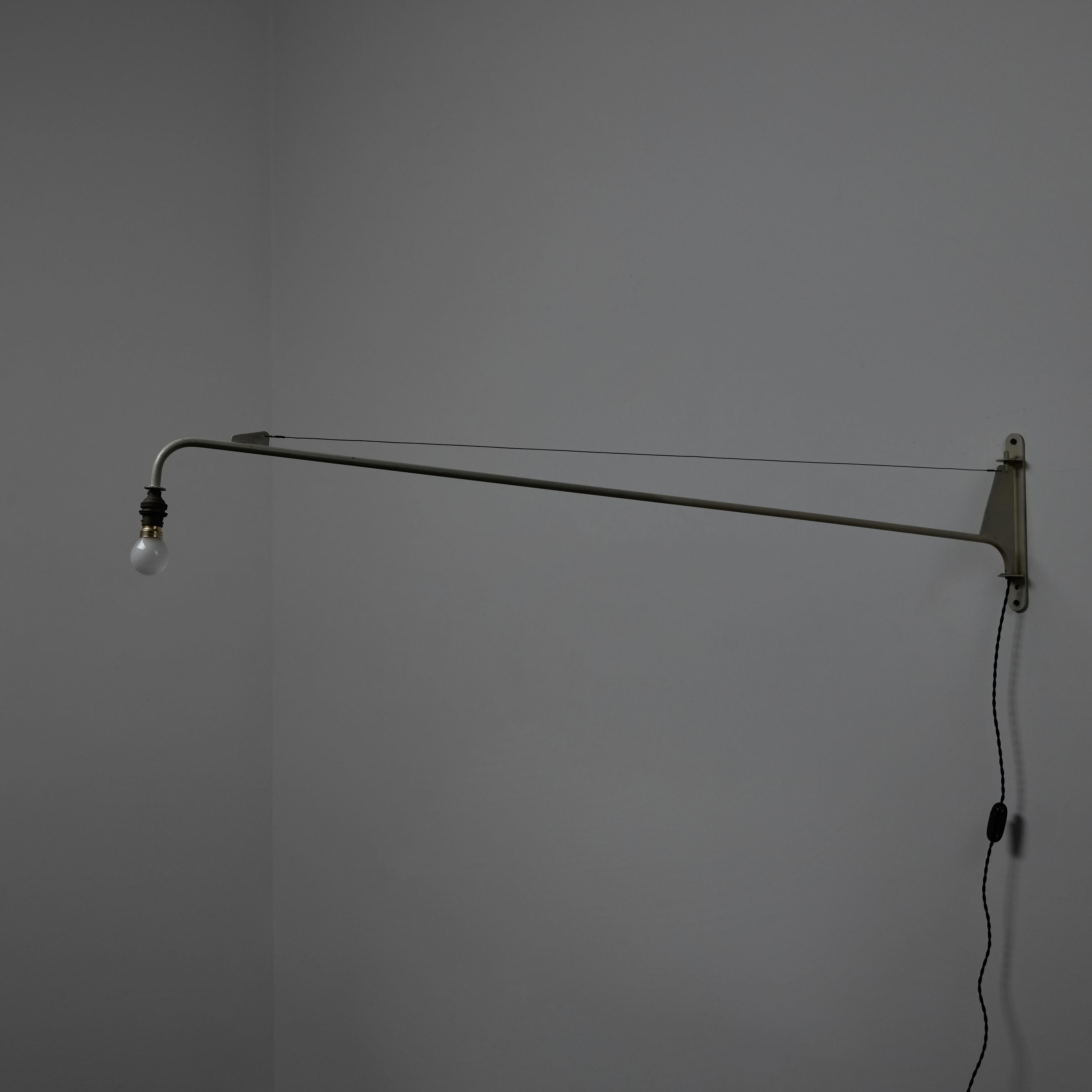 'Potence D'eclairage' Swing Jib Wall Light by Jean Prouve For Sale 1