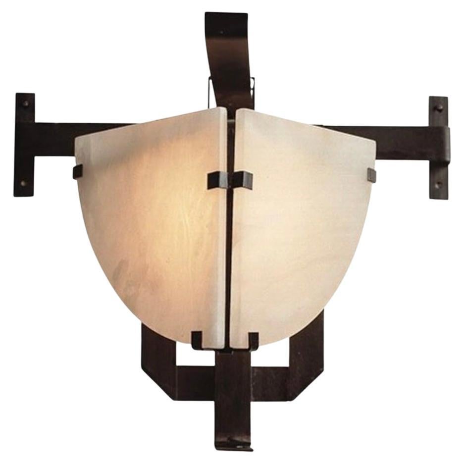 Model POW 117 Potence Wall Lamp by Pierre Chareau for MCDE For Sale